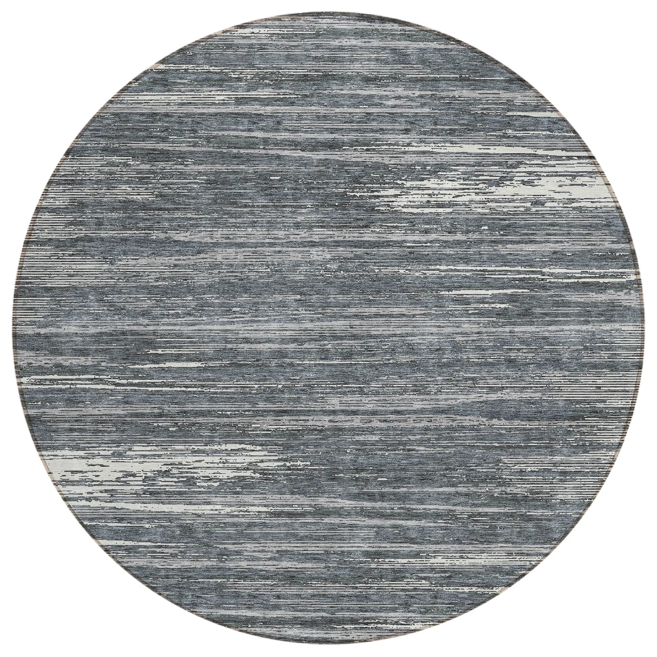 Machine Washable Indoor/ Outdoor Chantille Abstract Stripe Rug