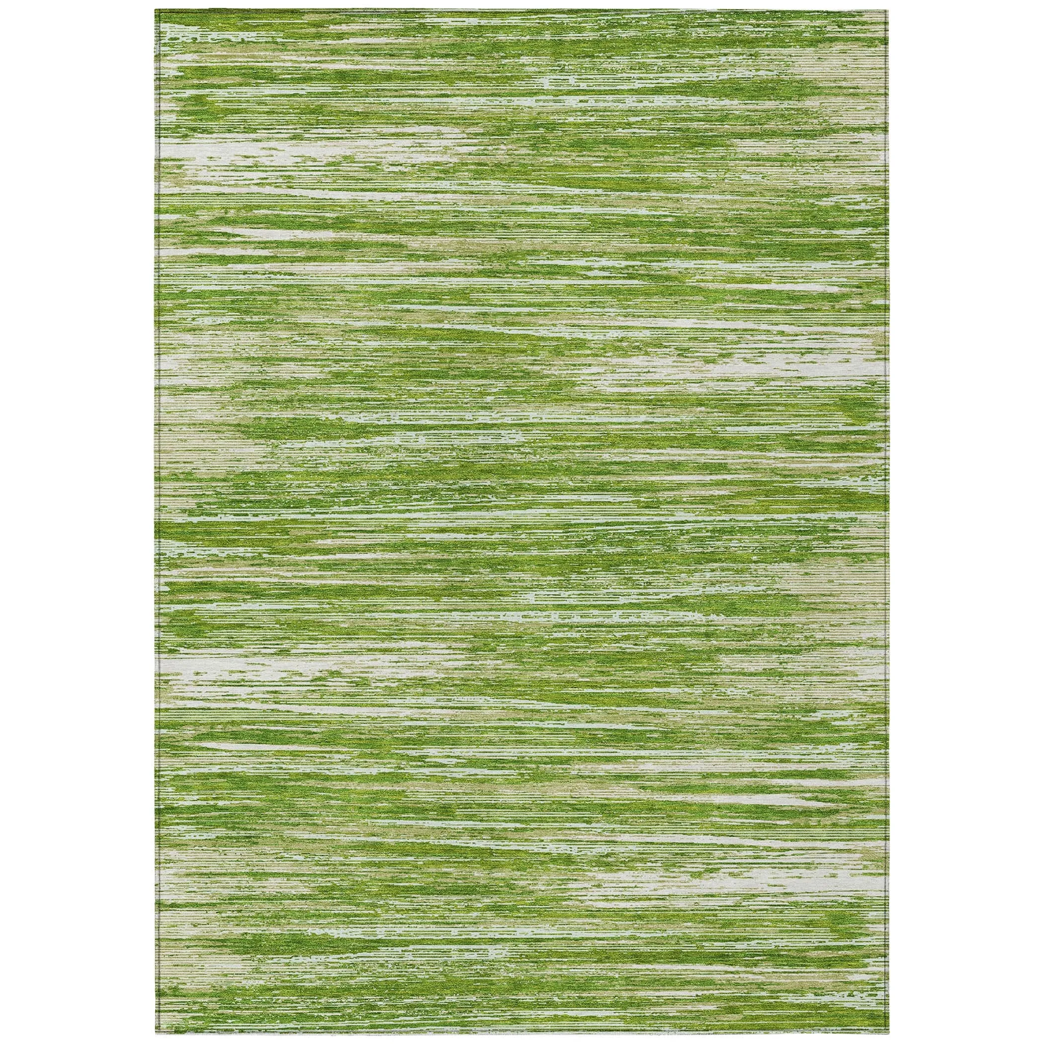 Machine Washable Indoor/ Outdoor Chantille Abstract Stripe Rug