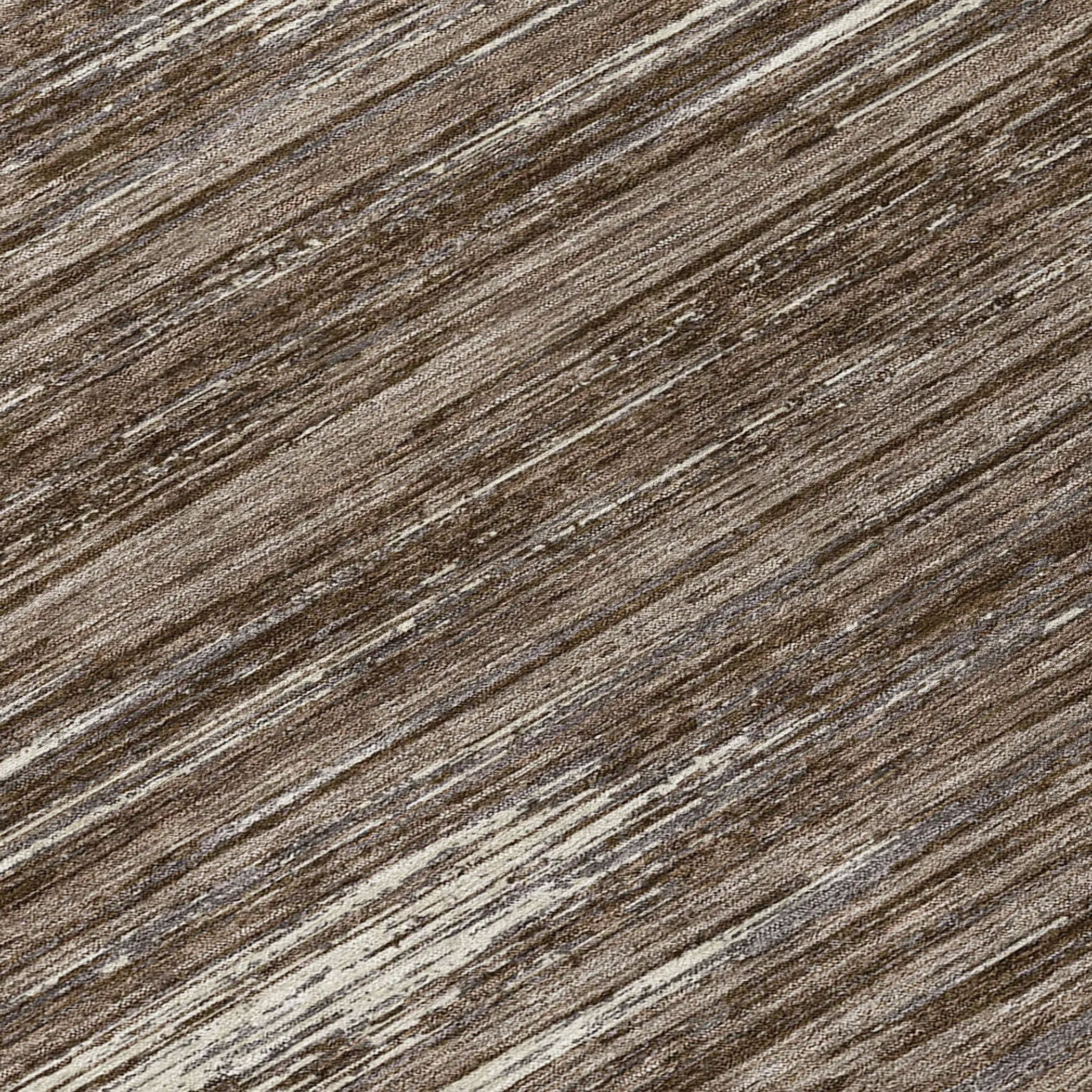 Machine Washable Indoor/ Outdoor Chantille Abstract Stripe Rug
