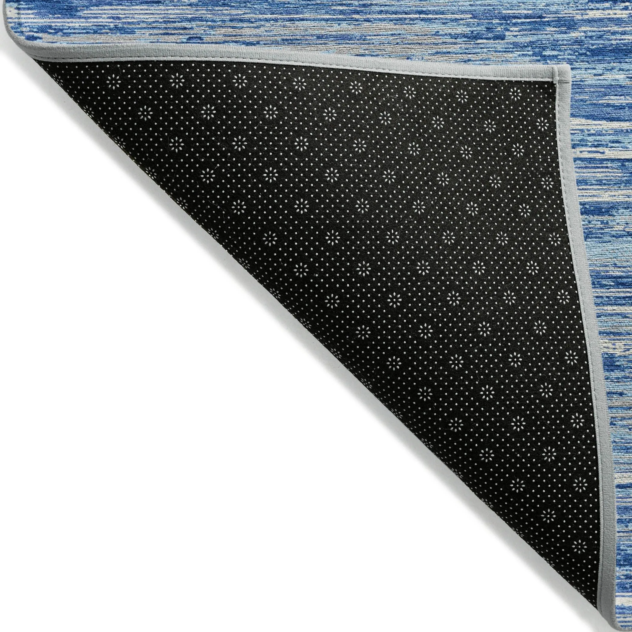 Machine Washable Indoor/ Outdoor Chantille Abstract Stripe Rug