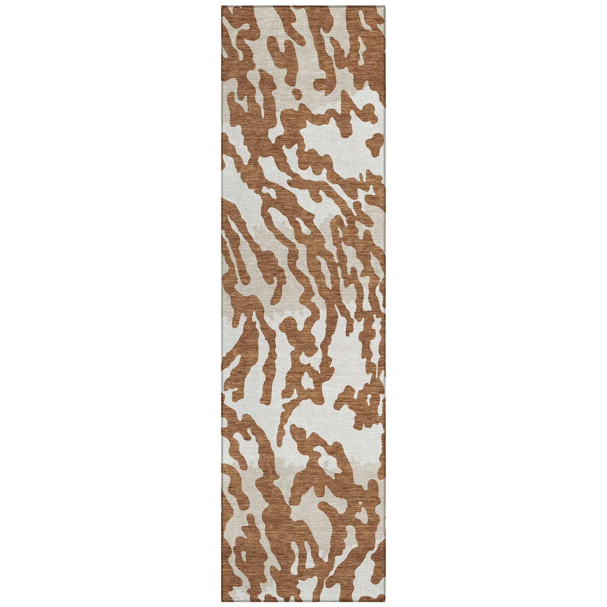 Machine Washable Indoor/ Outdoor Chantille Animal Print Abstract Rug