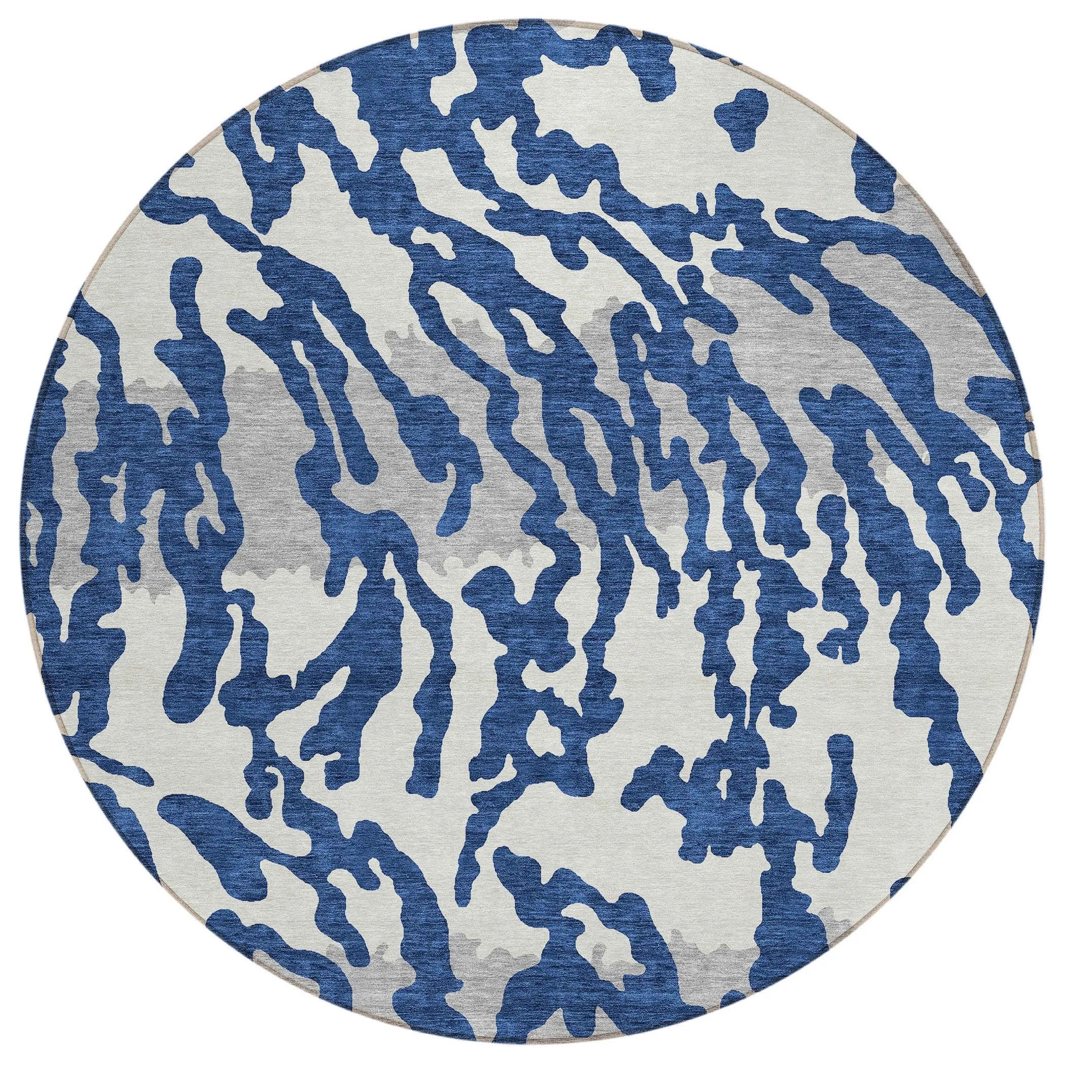Machine Washable Indoor/ Outdoor Chantille Animal Print Abstract Rug