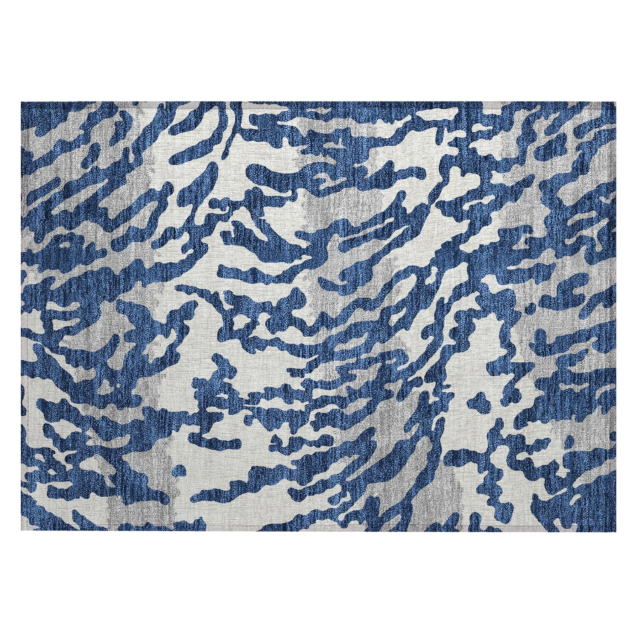 Machine Washable Indoor/ Outdoor Chantille Animal Print Abstract Rug