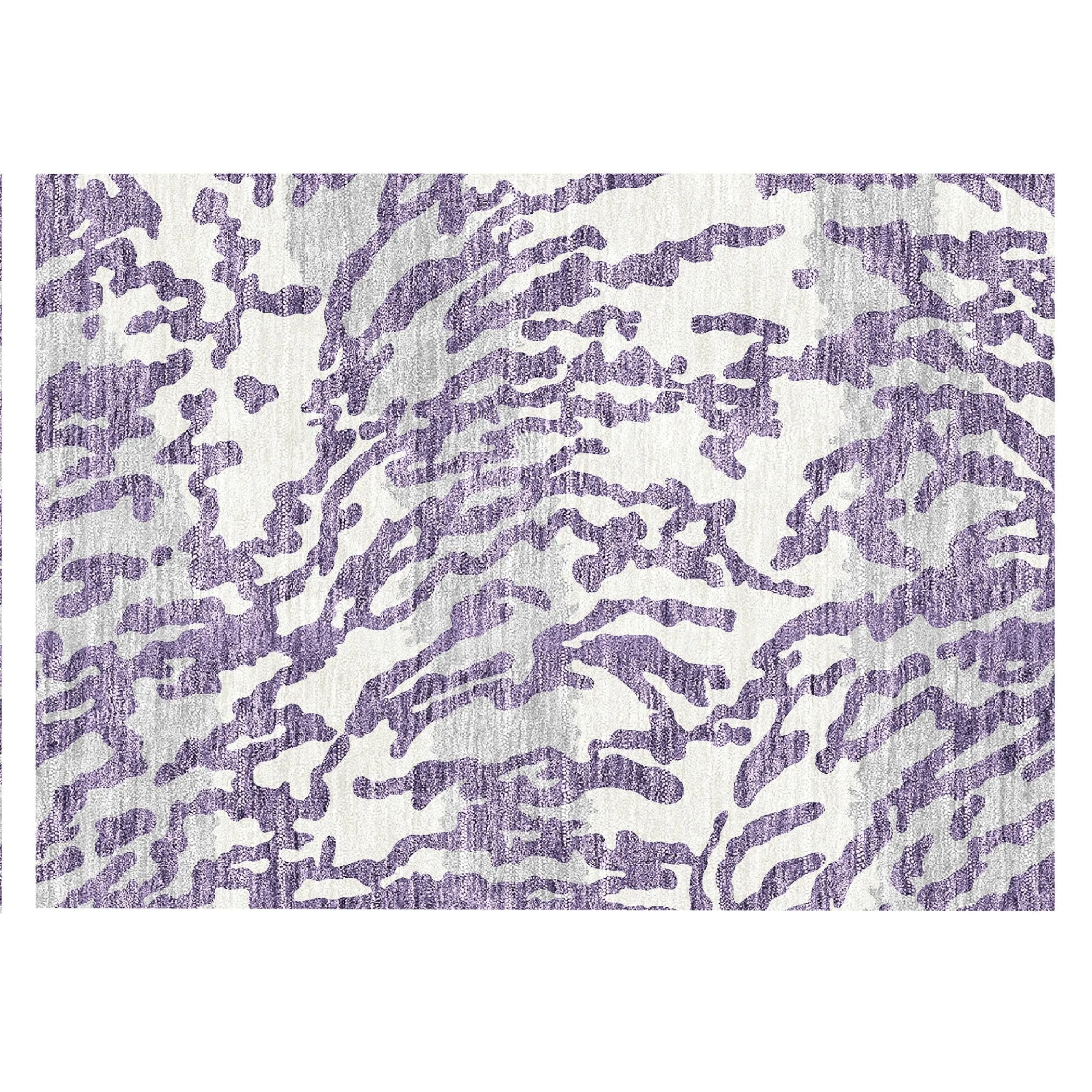 Machine Washable Indoor/ Outdoor Chantille Animal Print Abstract Rug