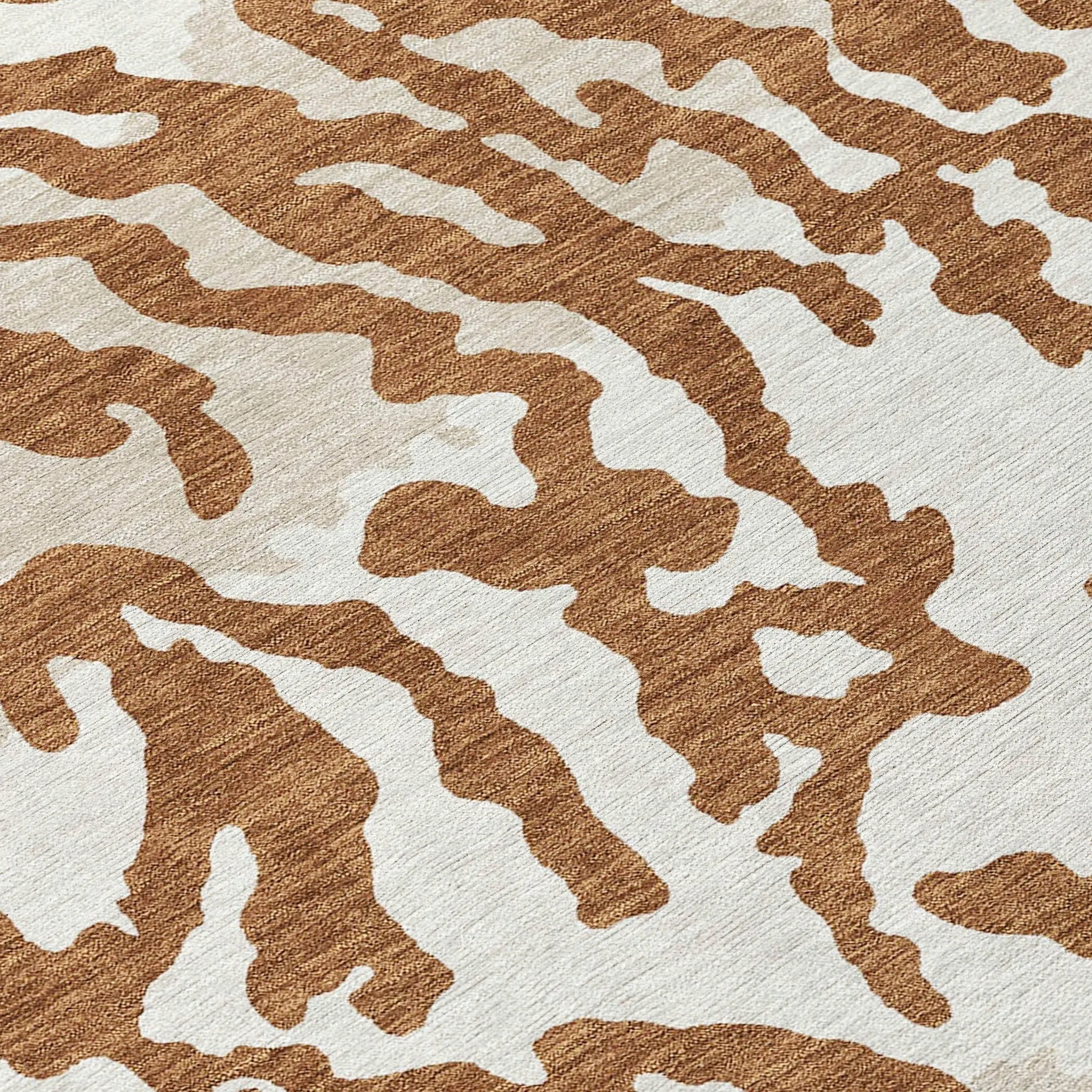 Machine Washable Indoor/ Outdoor Chantille Animal Print Abstract Rug