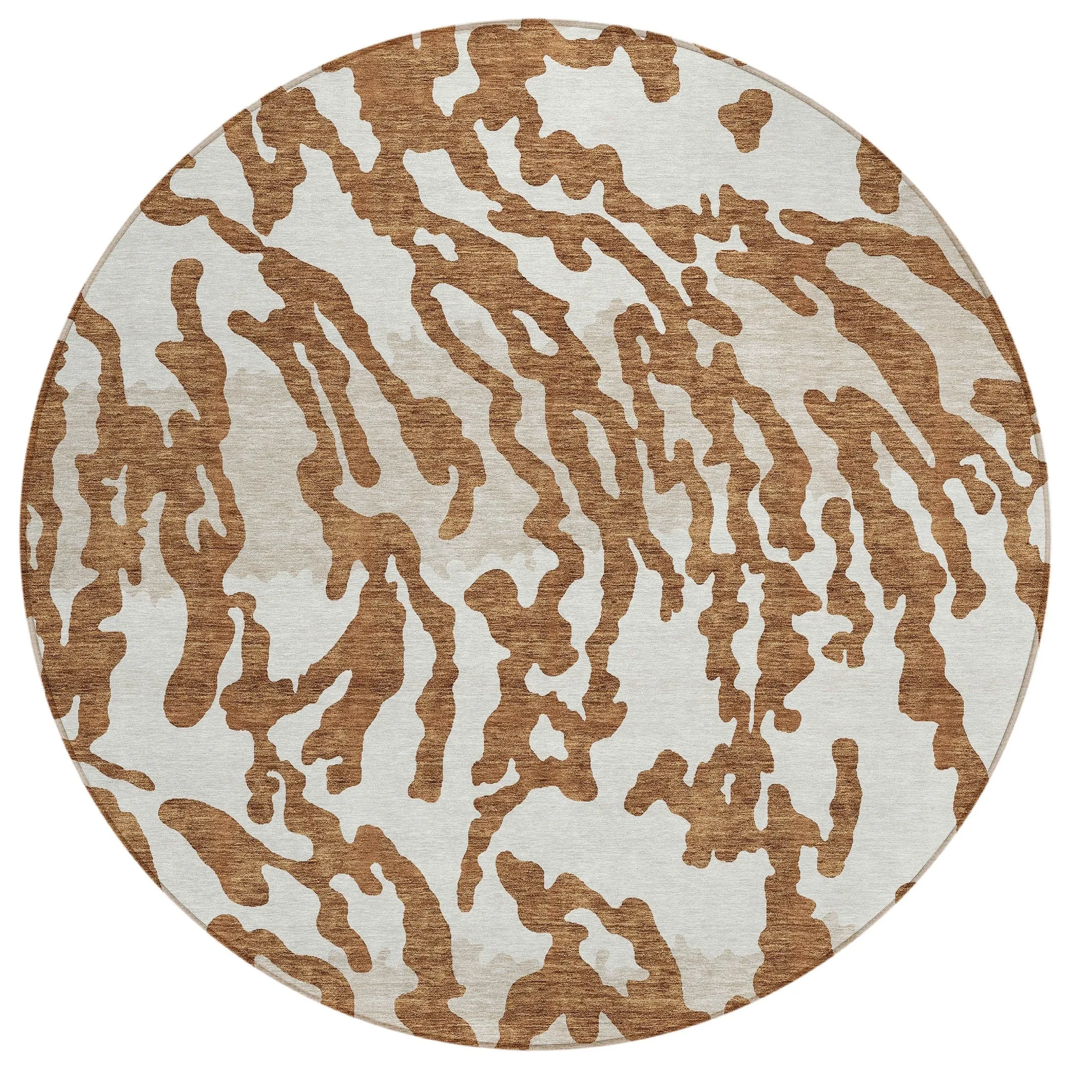 Machine Washable Indoor/ Outdoor Chantille Animal Print Abstract Rug