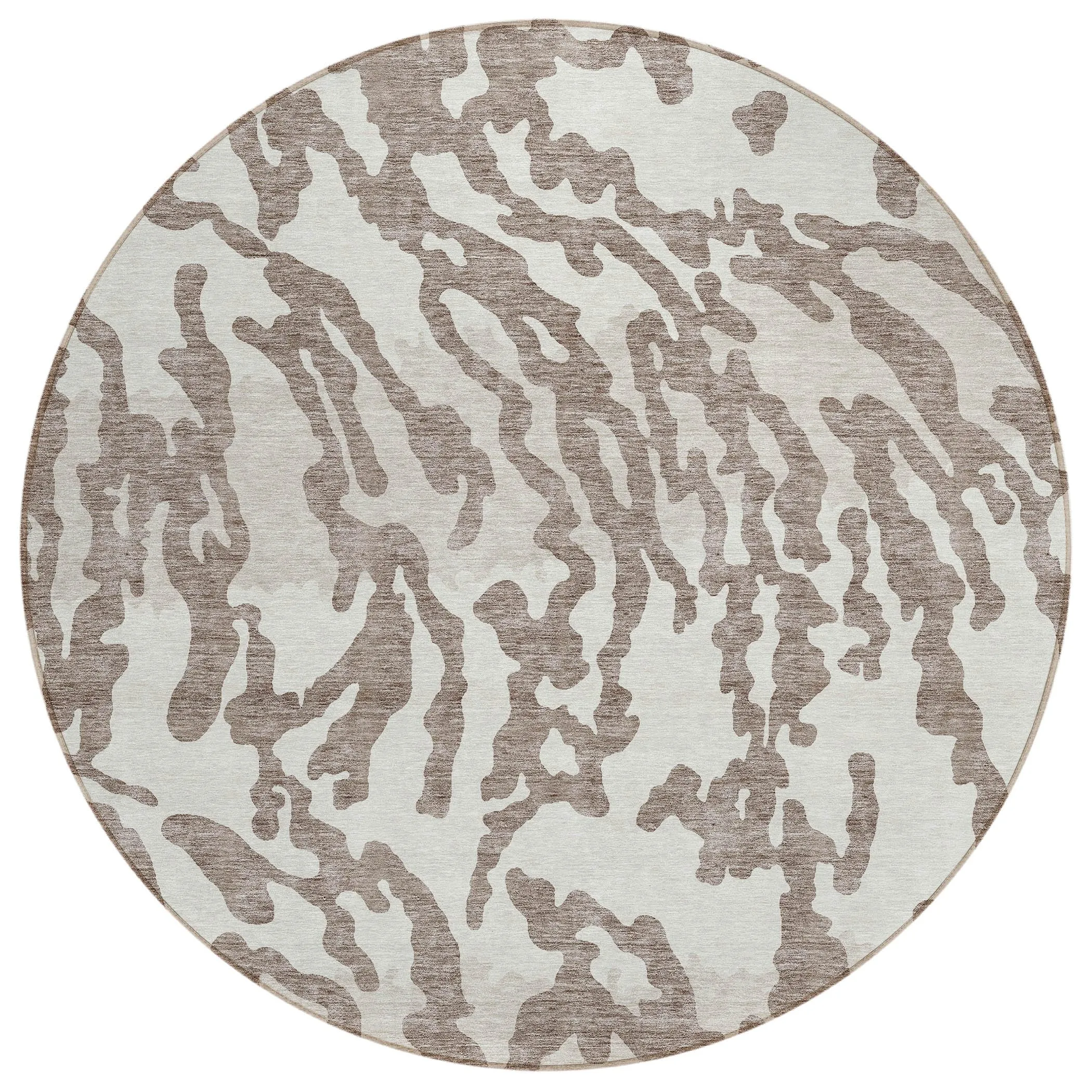 Machine Washable Indoor/ Outdoor Chantille Animal Print Abstract Rug