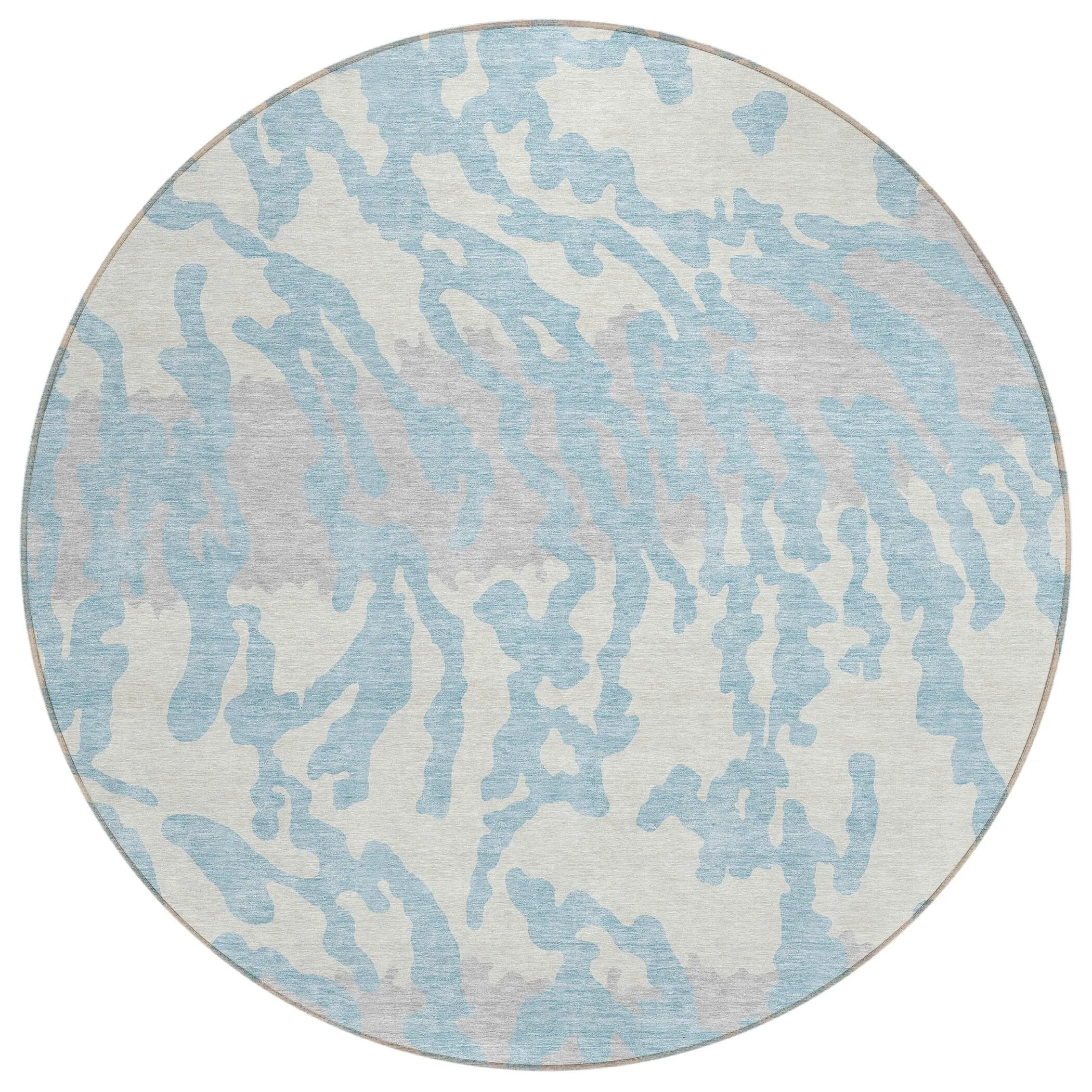 Machine Washable Indoor/ Outdoor Chantille Animal Print Abstract Rug