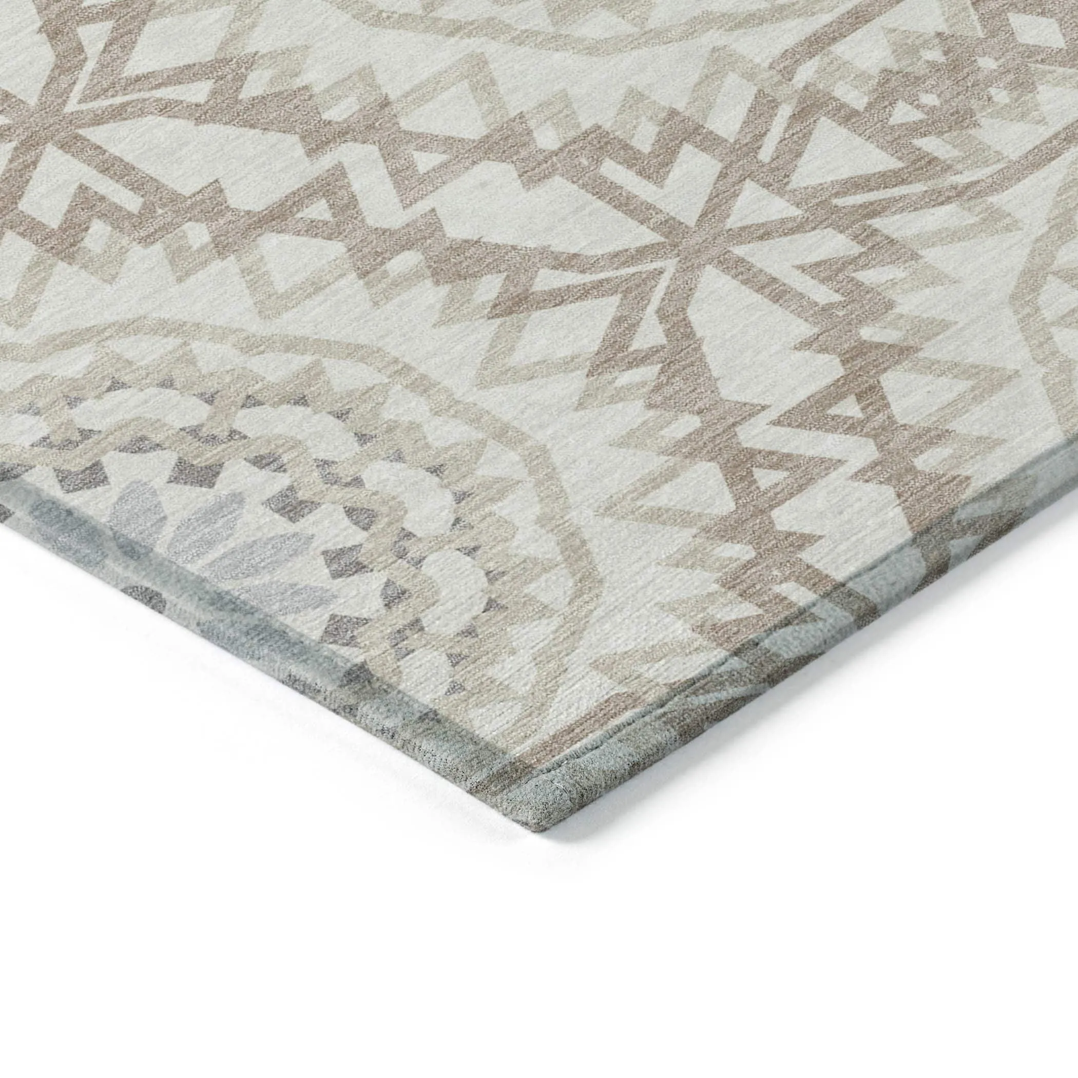 Machine Washable Indoor/ Outdoor Chantille Boho Moroccan Rug