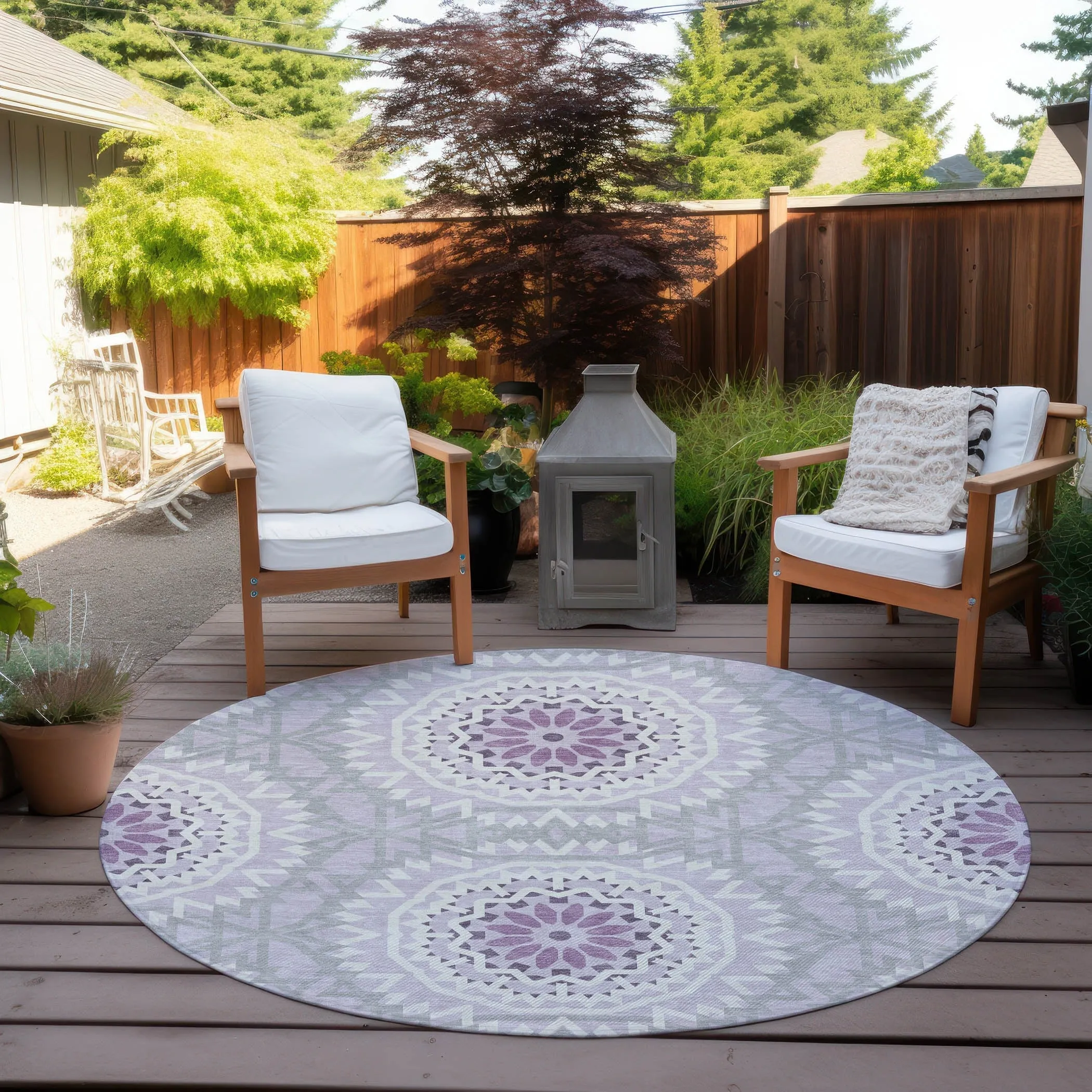 Machine Washable Indoor/ Outdoor Chantille Boho Moroccan Rug