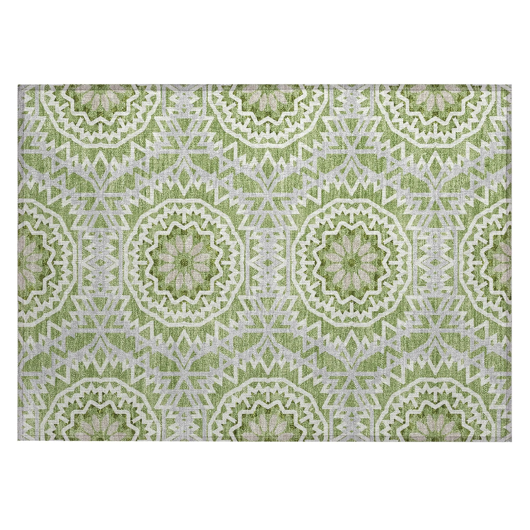 Machine Washable Indoor/ Outdoor Chantille Boho Moroccan Rug