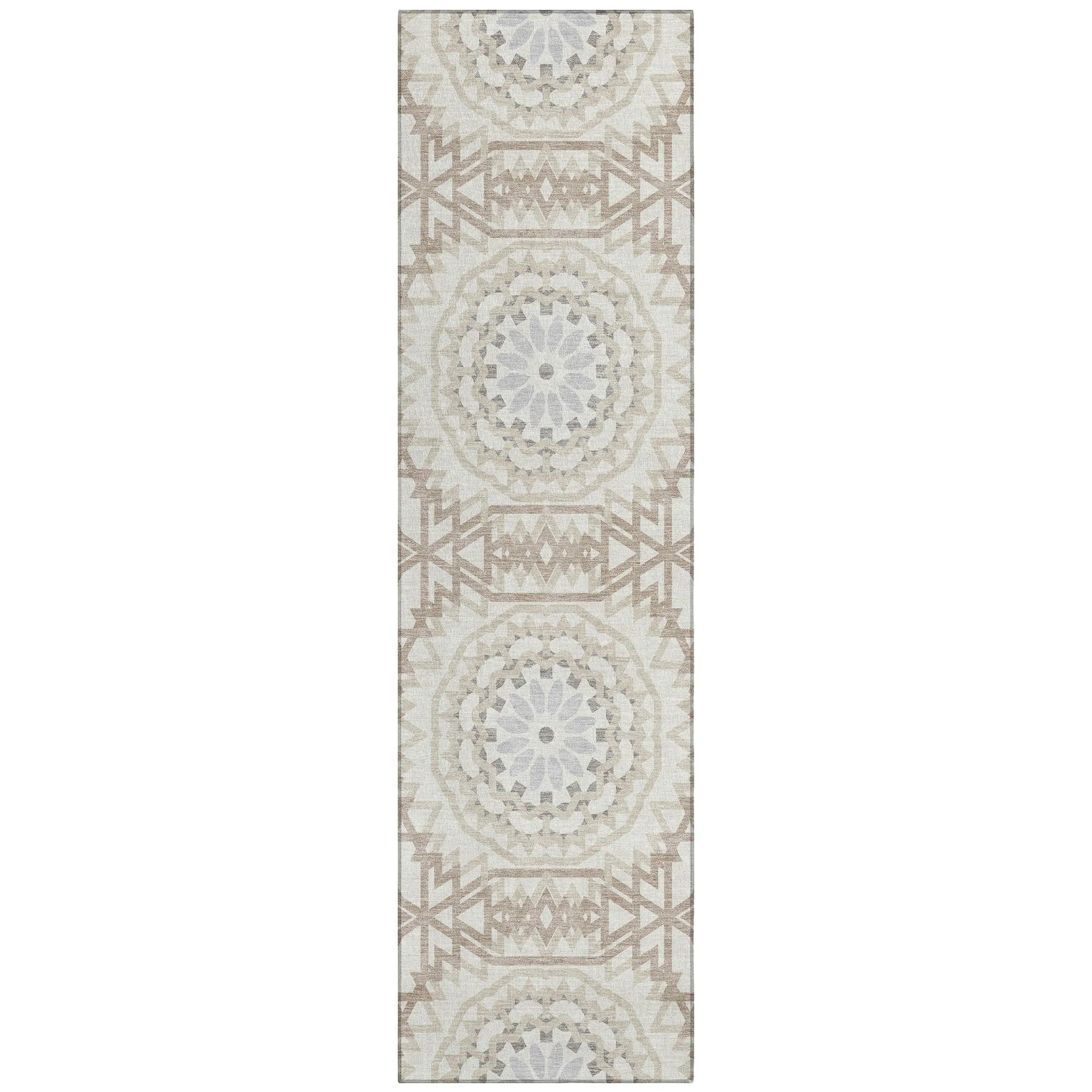 Machine Washable Indoor/ Outdoor Chantille Boho Moroccan Rug