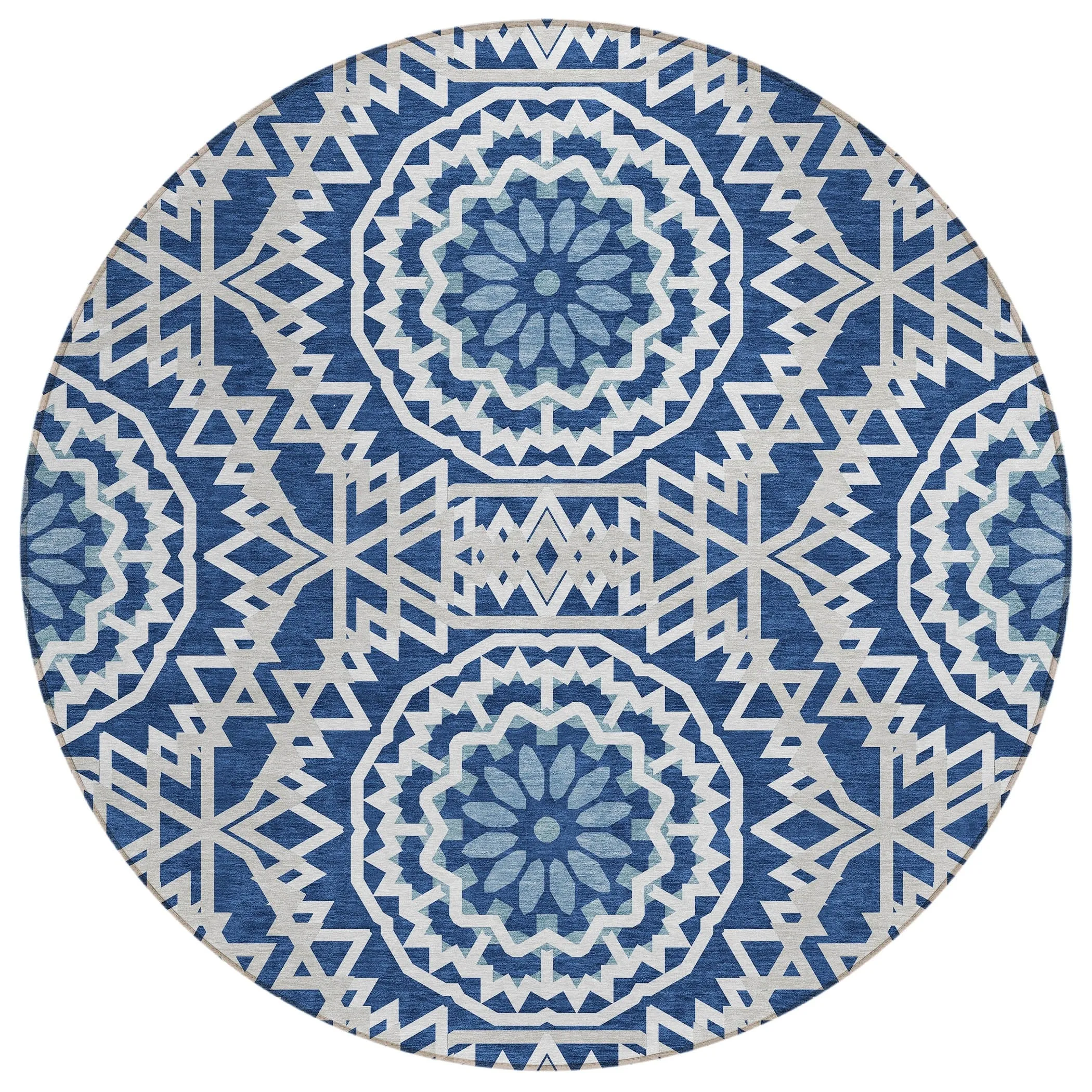 Machine Washable Indoor/ Outdoor Chantille Boho Moroccan Rug