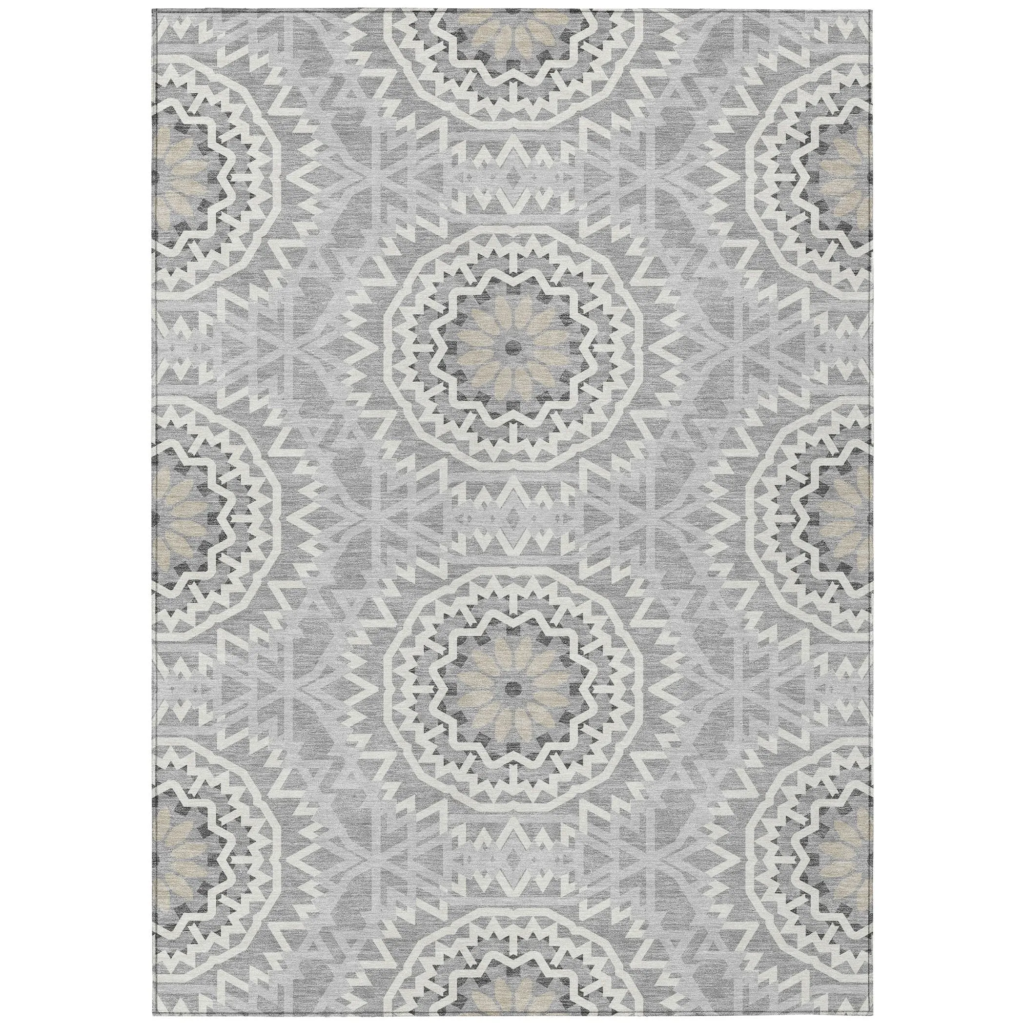 Machine Washable Indoor/ Outdoor Chantille Boho Moroccan Rug