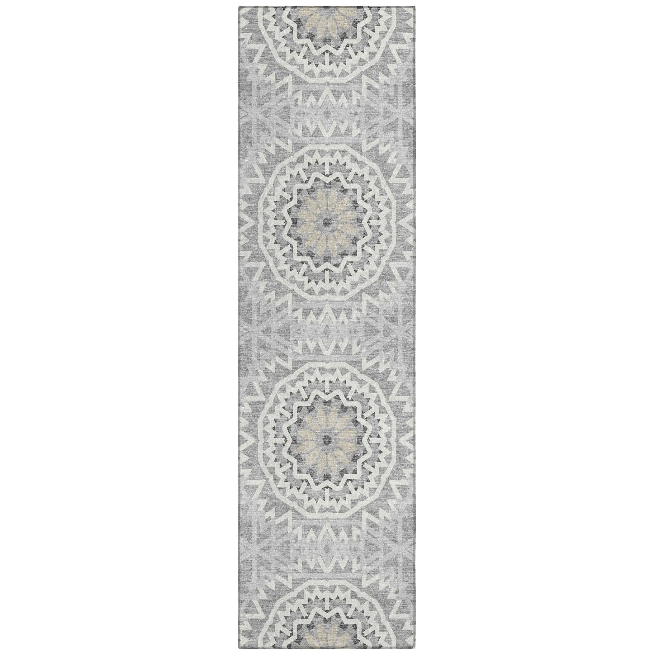Machine Washable Indoor/ Outdoor Chantille Boho Moroccan Rug