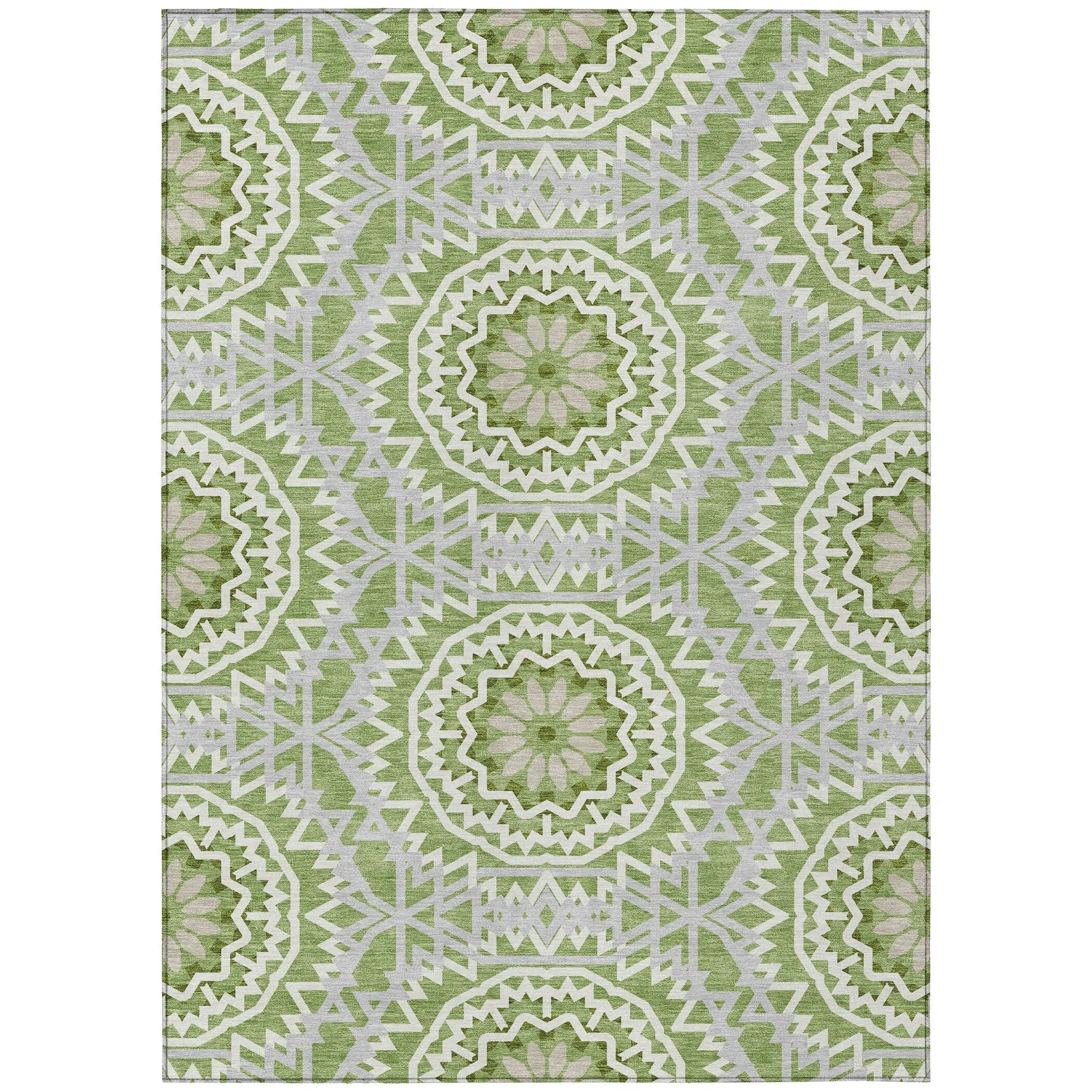 Machine Washable Indoor/ Outdoor Chantille Boho Moroccan Rug