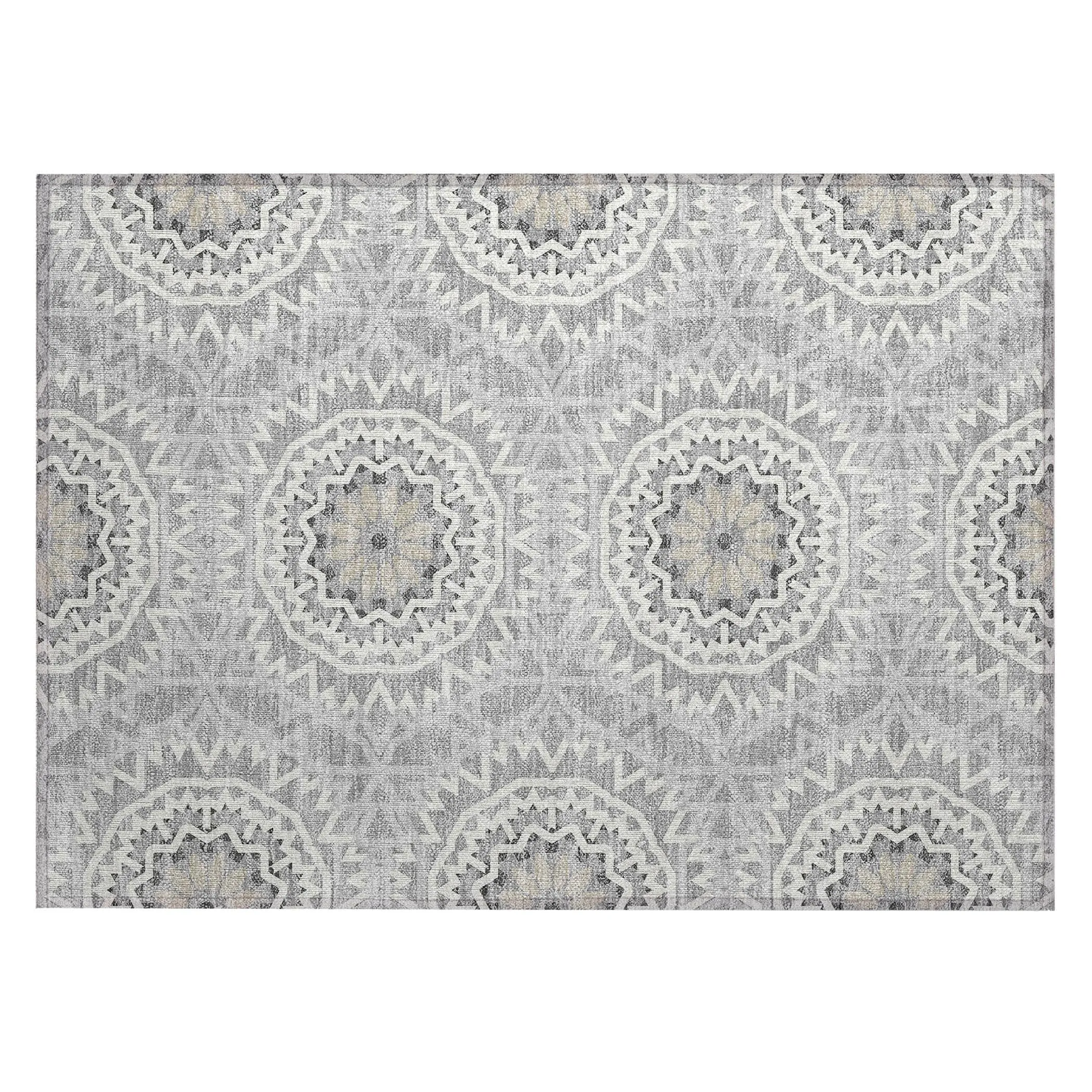 Machine Washable Indoor/ Outdoor Chantille Boho Moroccan Rug
