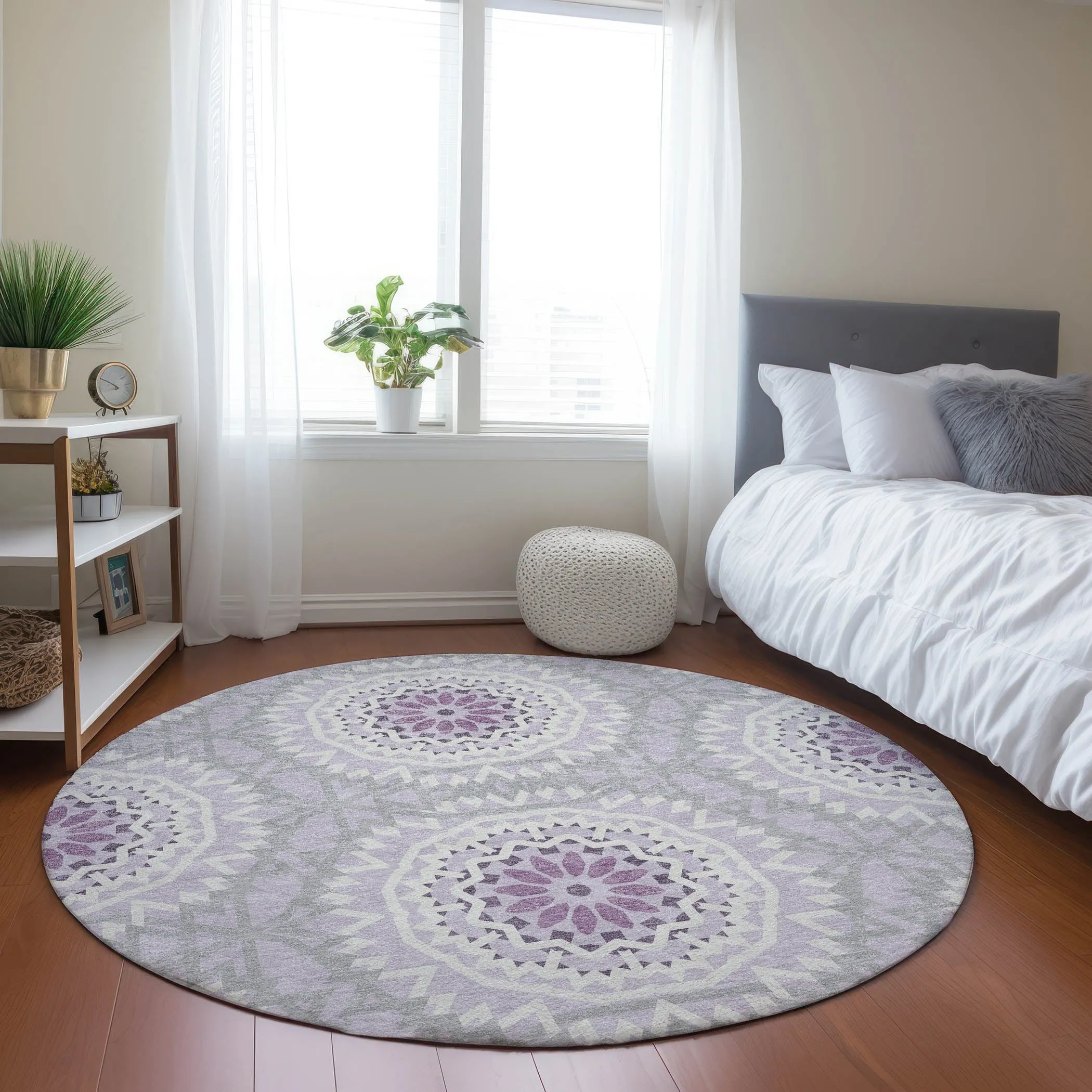 Machine Washable Indoor/ Outdoor Chantille Boho Moroccan Rug