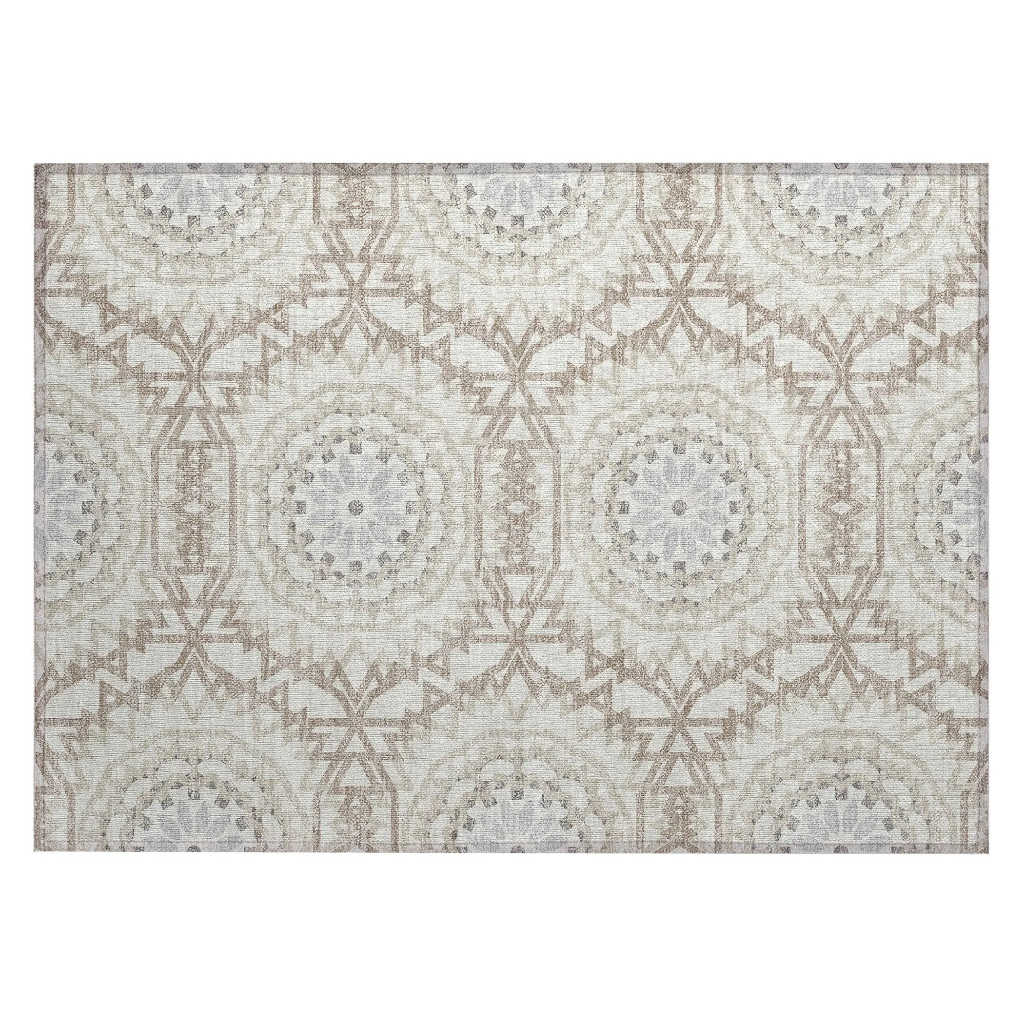 Machine Washable Indoor/ Outdoor Chantille Boho Moroccan Rug