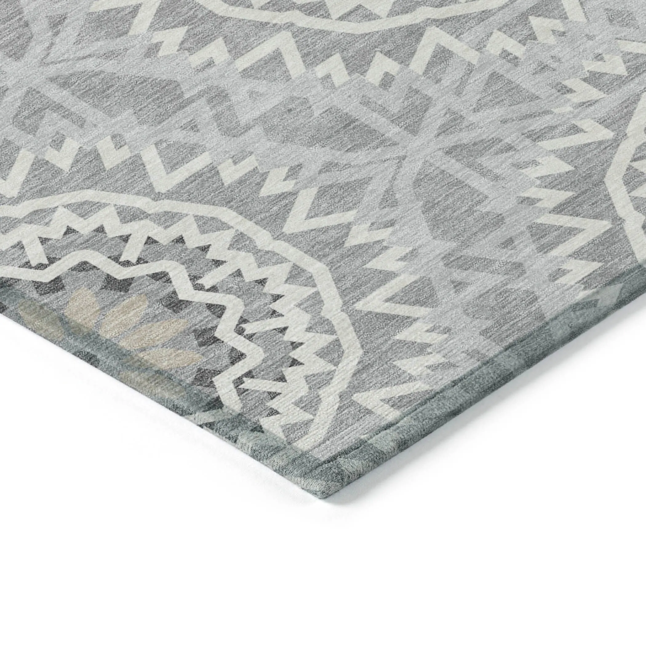 Machine Washable Indoor/ Outdoor Chantille Boho Moroccan Rug