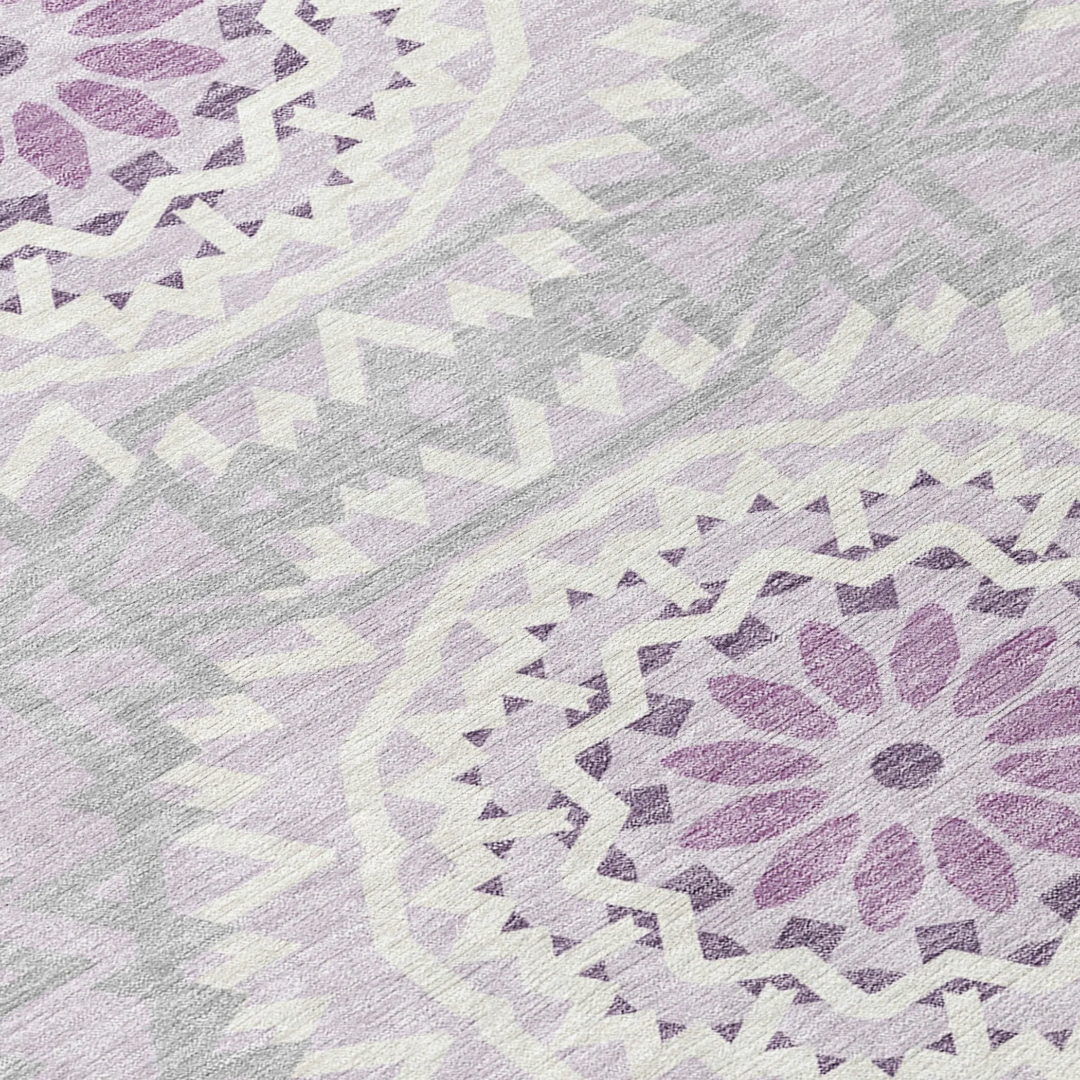 Machine Washable Indoor/ Outdoor Chantille Boho Moroccan Rug