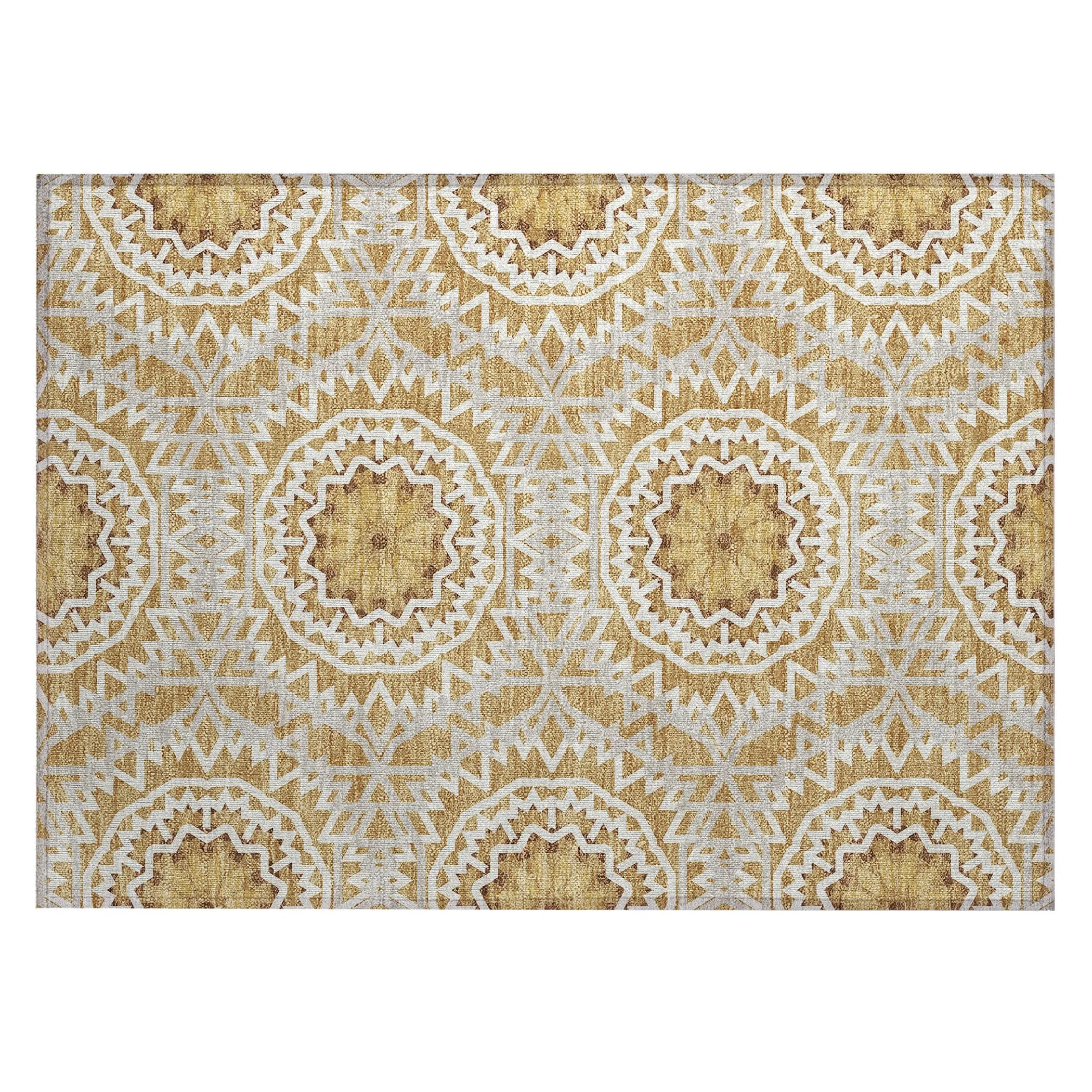 Machine Washable Indoor/ Outdoor Chantille Boho Moroccan Rug
