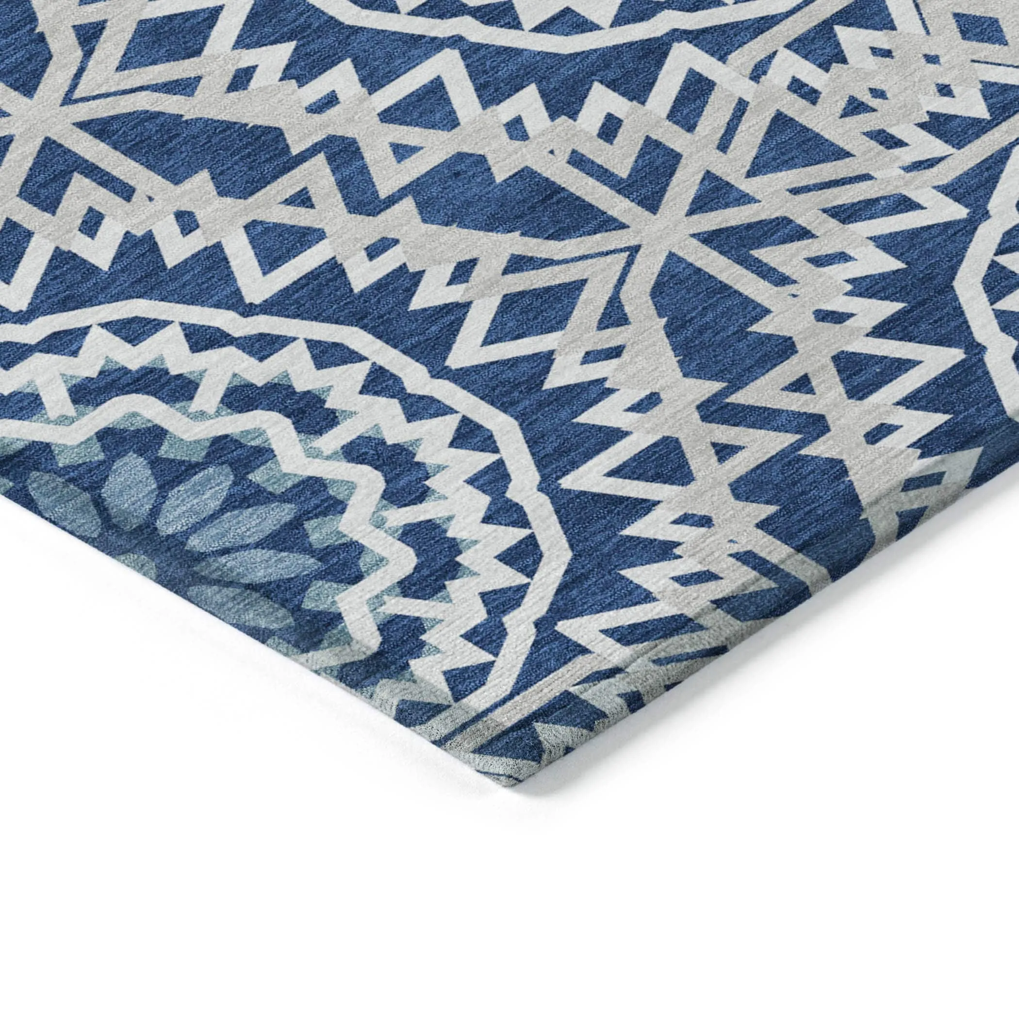 Machine Washable Indoor/ Outdoor Chantille Boho Moroccan Rug