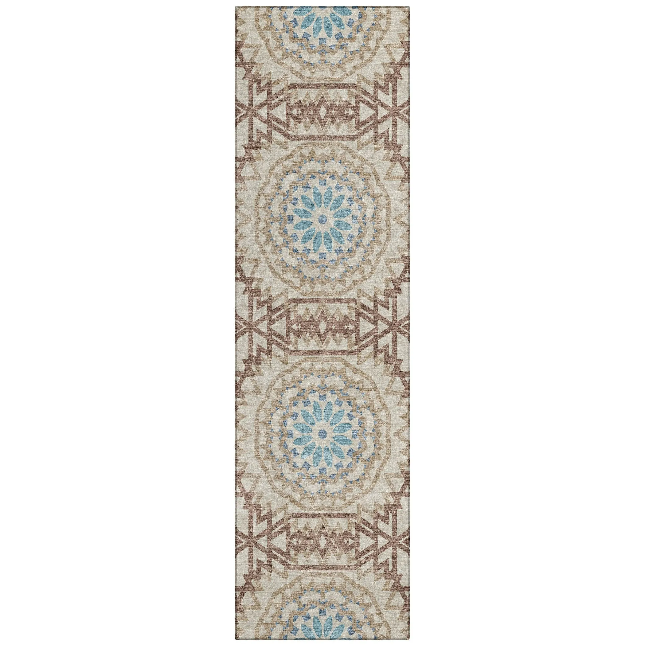 Machine Washable Indoor/ Outdoor Chantille Boho Moroccan Rug