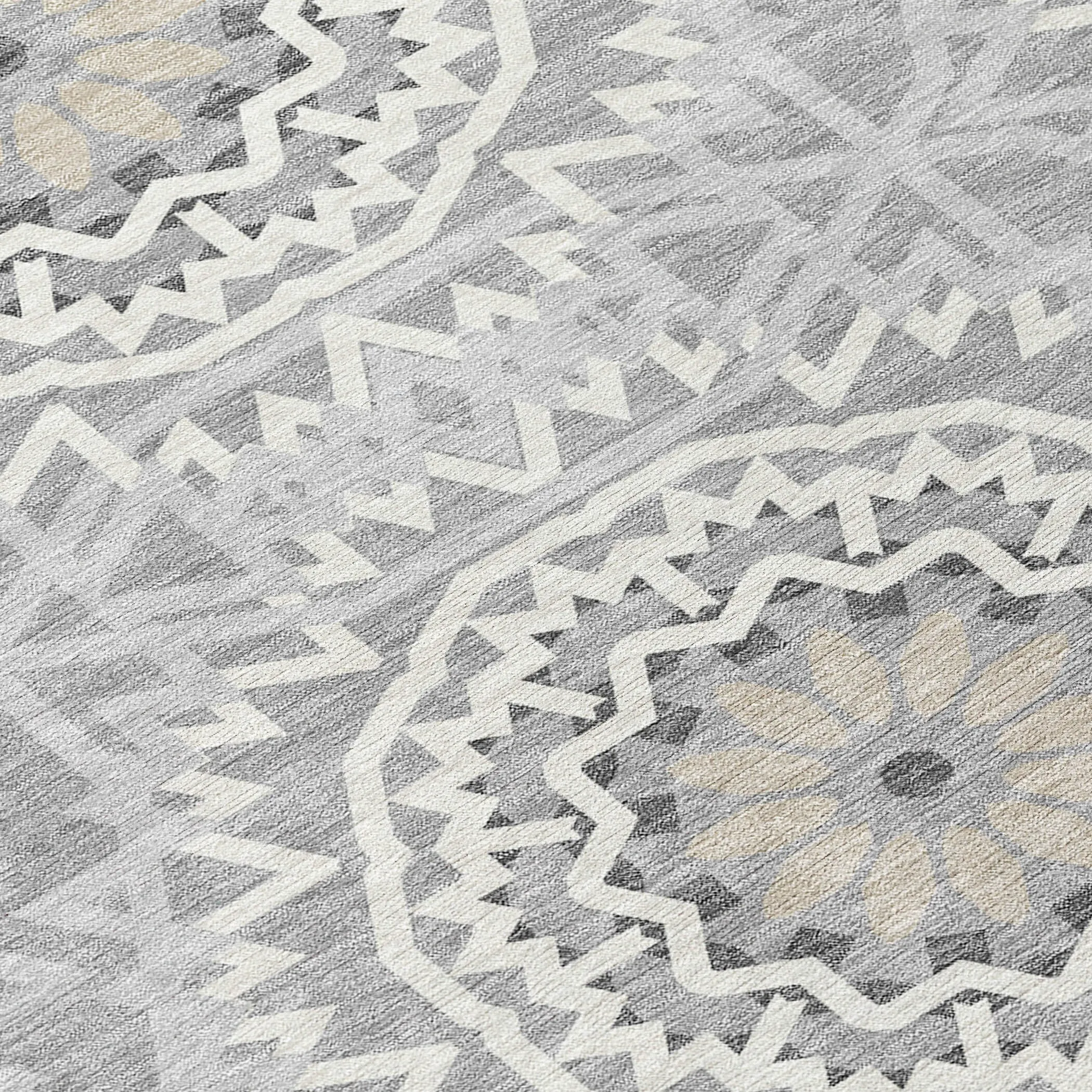 Machine Washable Indoor/ Outdoor Chantille Boho Moroccan Rug