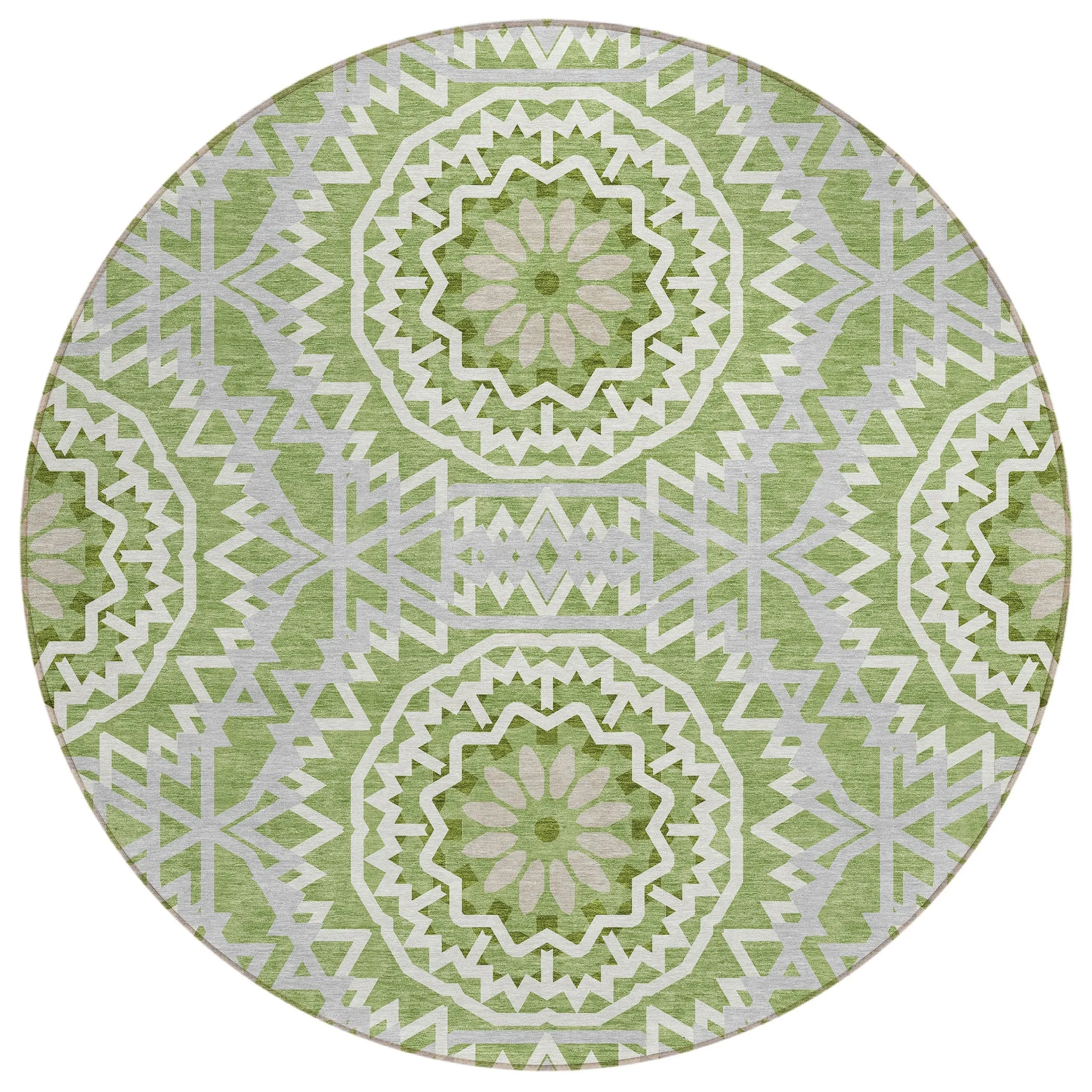 Machine Washable Indoor/ Outdoor Chantille Boho Moroccan Rug