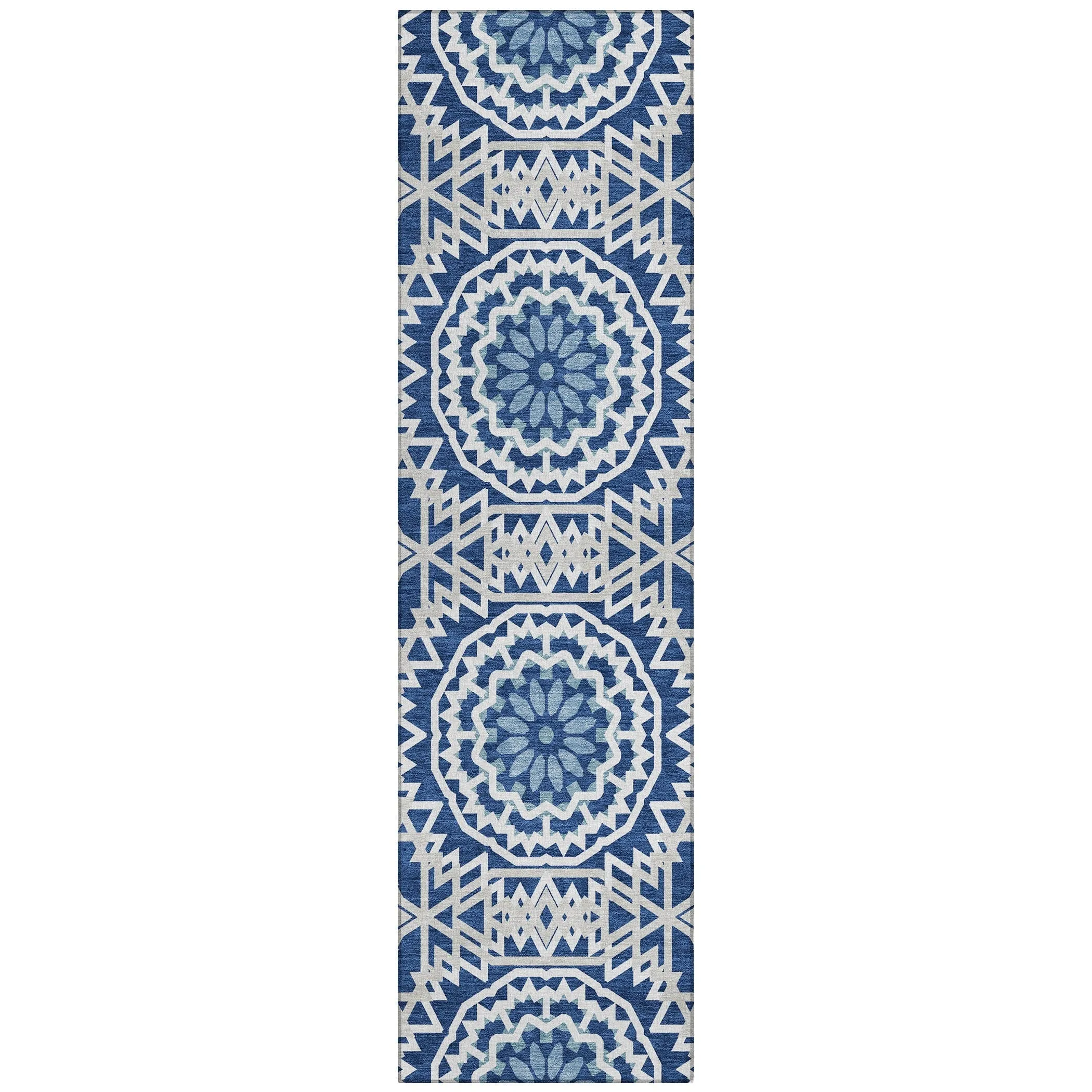 Machine Washable Indoor/ Outdoor Chantille Boho Moroccan Rug