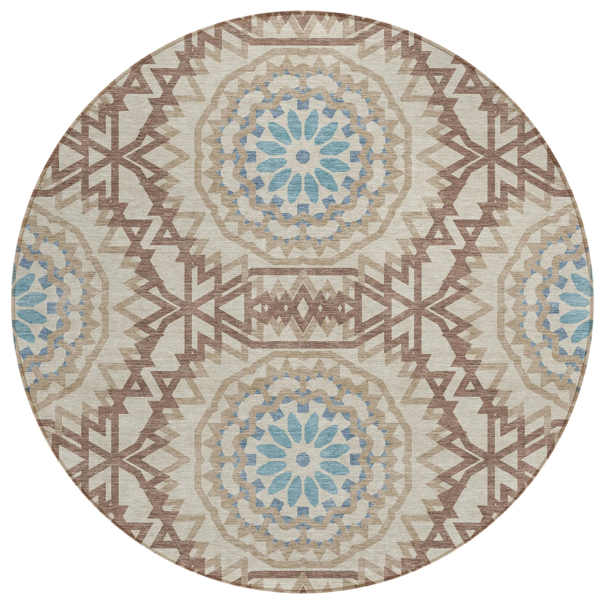 Machine Washable Indoor/ Outdoor Chantille Boho Moroccan Rug