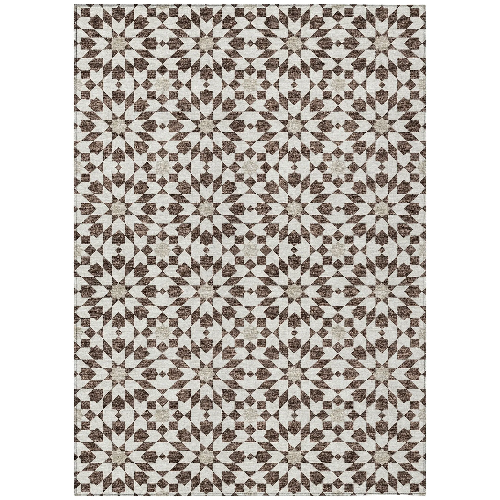 Machine Washable Indoor/ Outdoor Chantille Boho Morrocan Rug