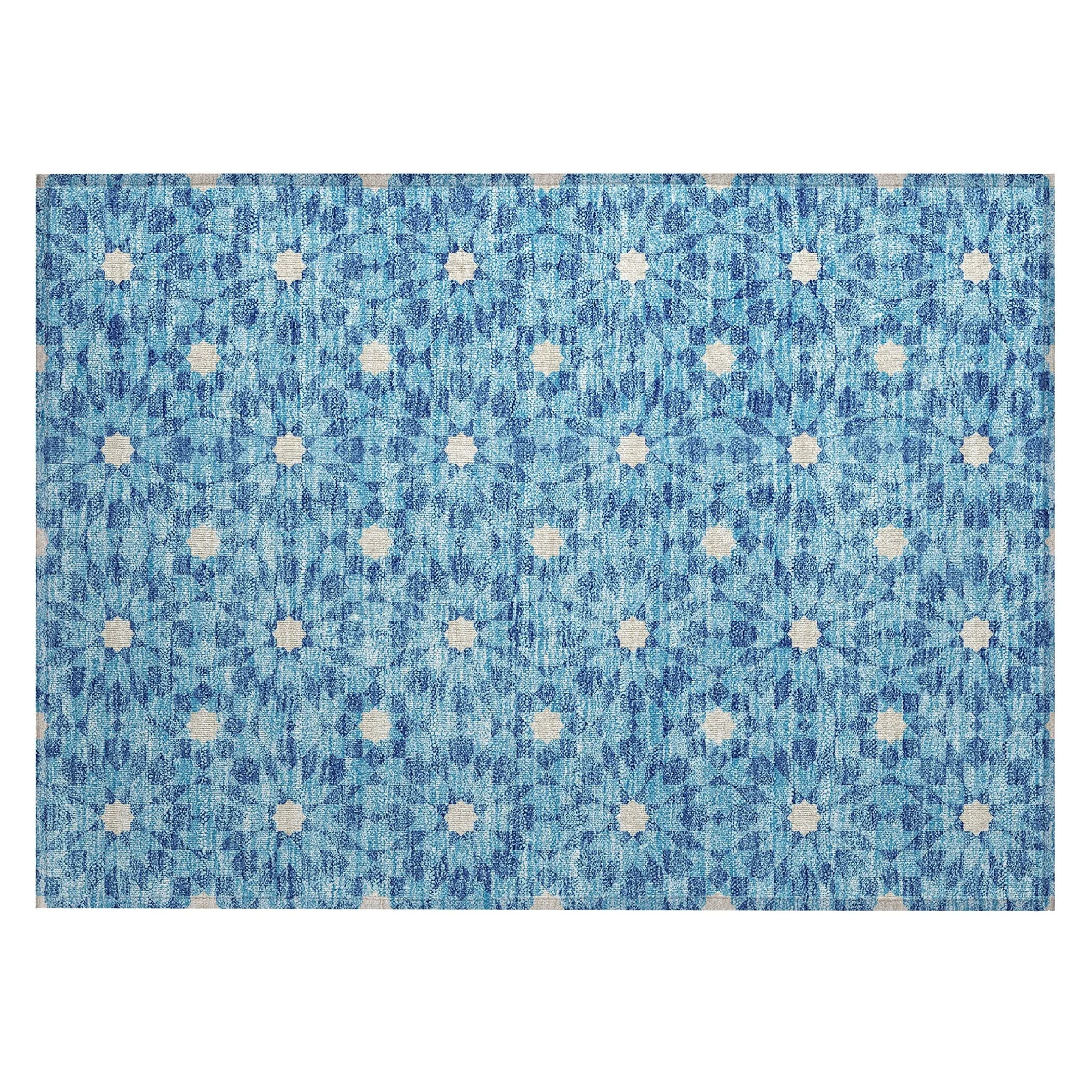 Machine Washable Indoor/ Outdoor Chantille Boho Morrocan Rug