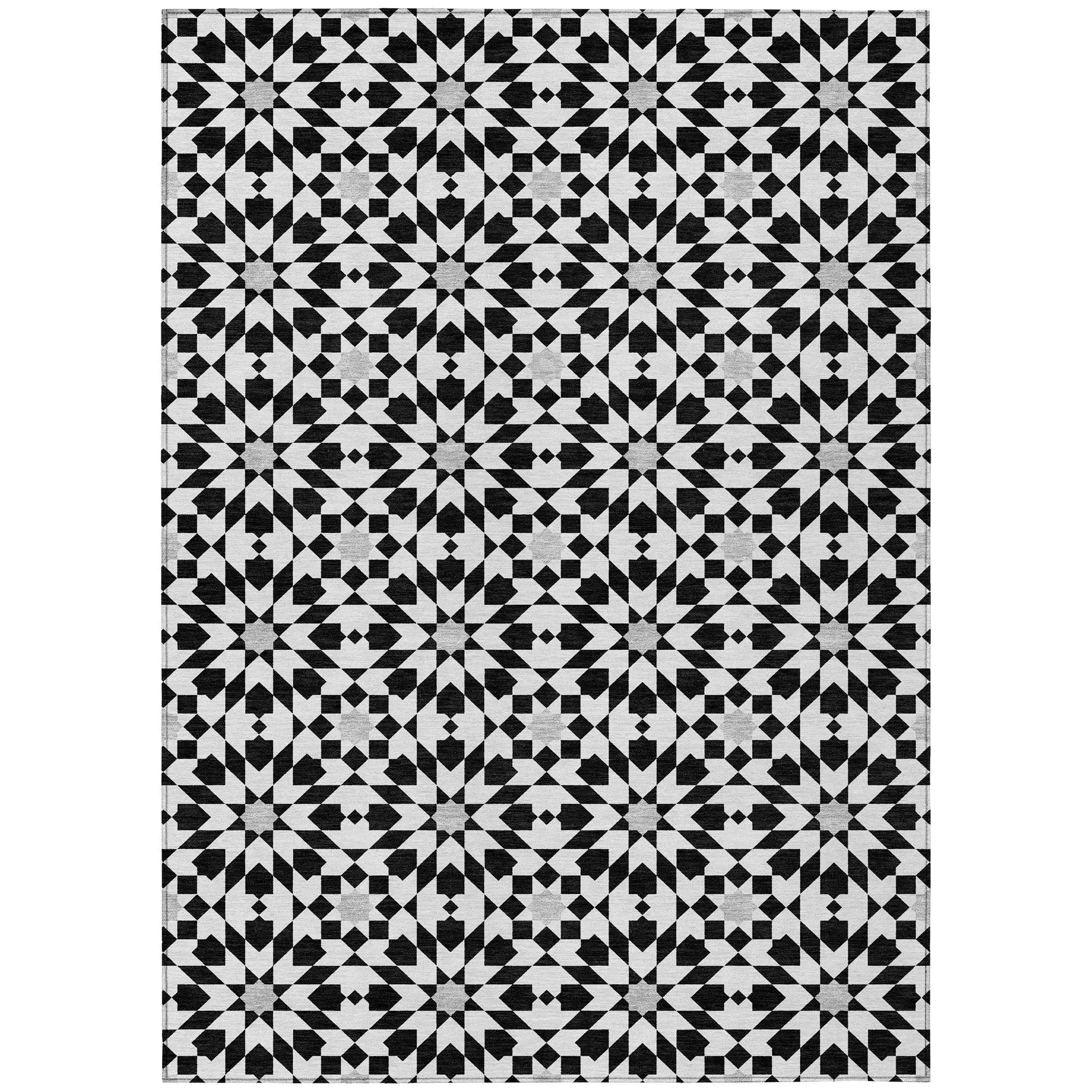 Machine Washable Indoor/ Outdoor Chantille Boho Morrocan Rug