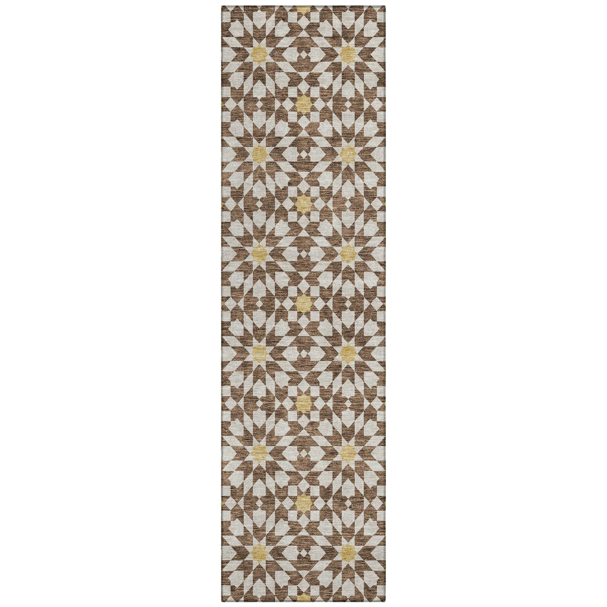 Machine Washable Indoor/ Outdoor Chantille Boho Morrocan Rug
