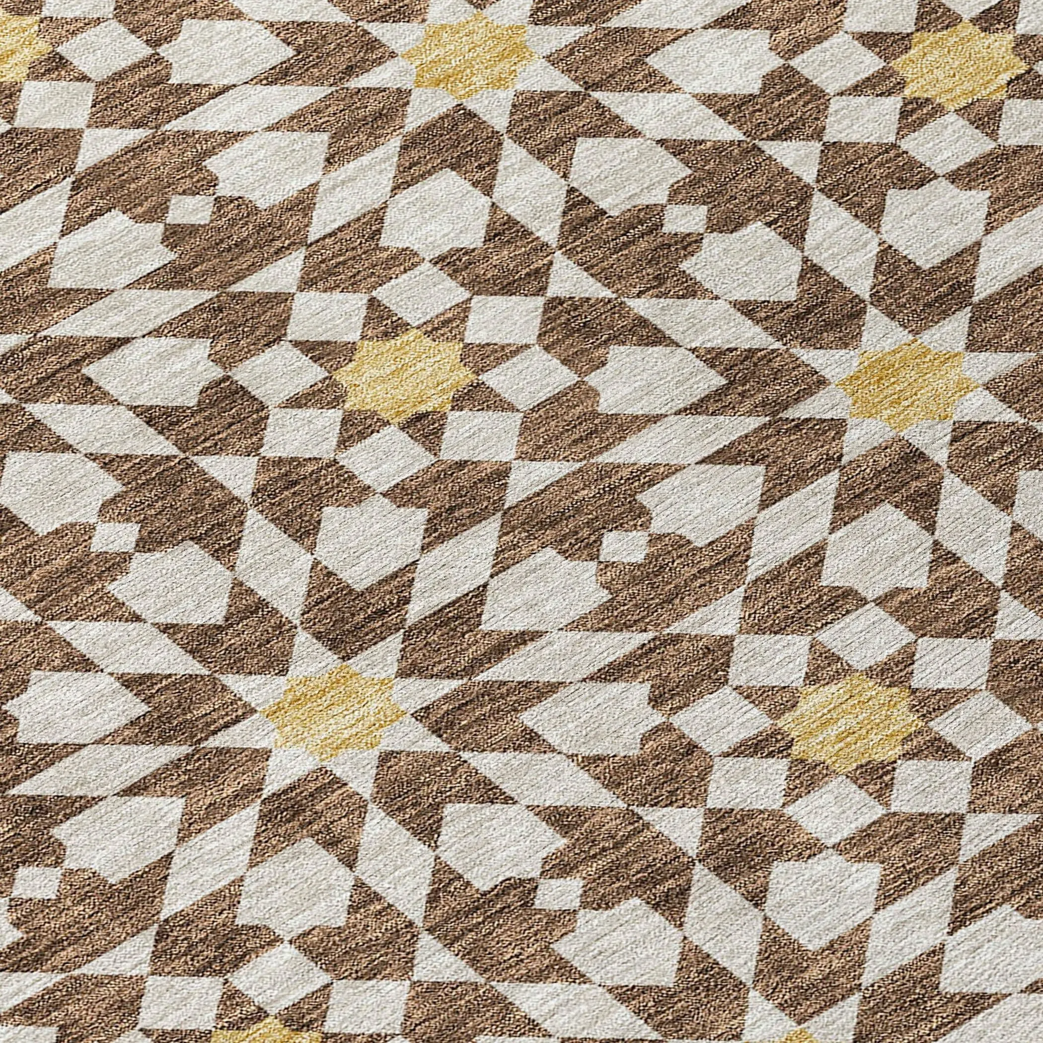 Machine Washable Indoor/ Outdoor Chantille Boho Morrocan Rug