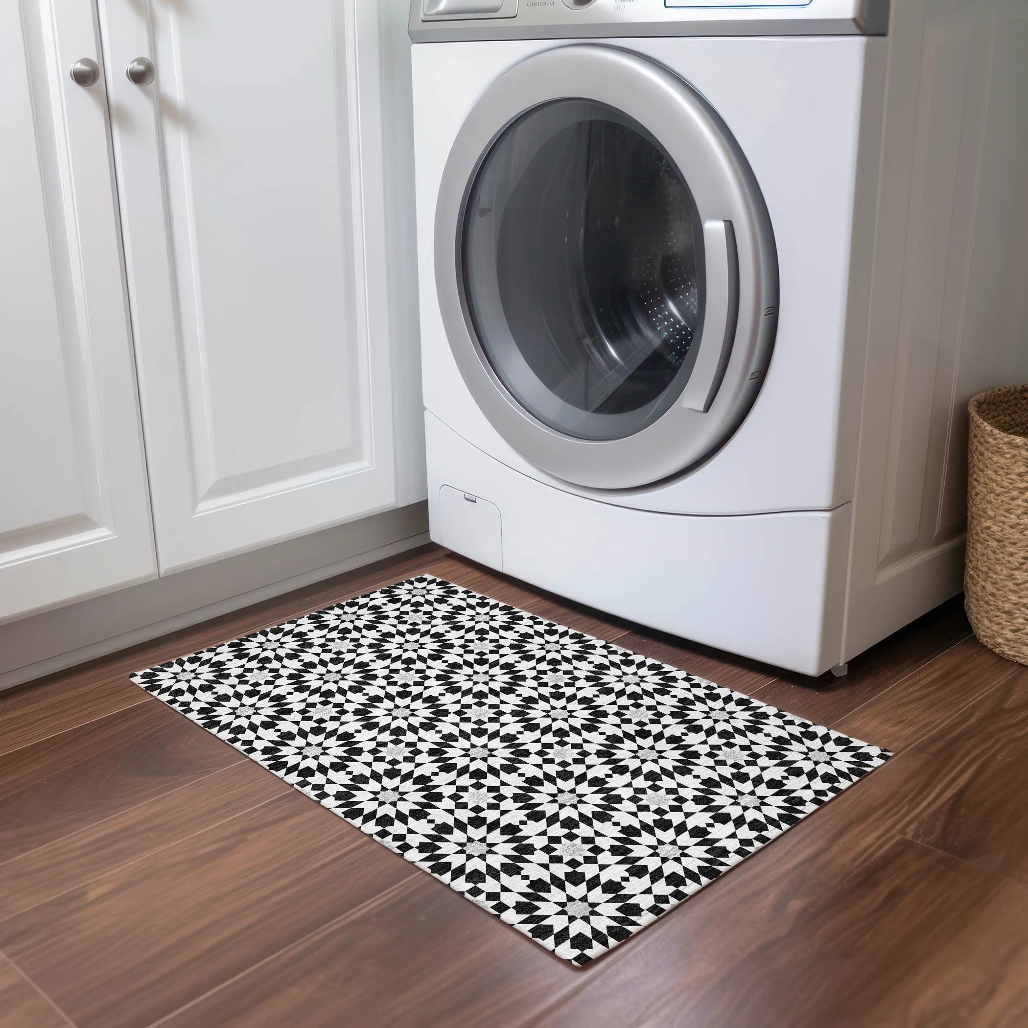 Machine Washable Indoor/ Outdoor Chantille Boho Morrocan Rug