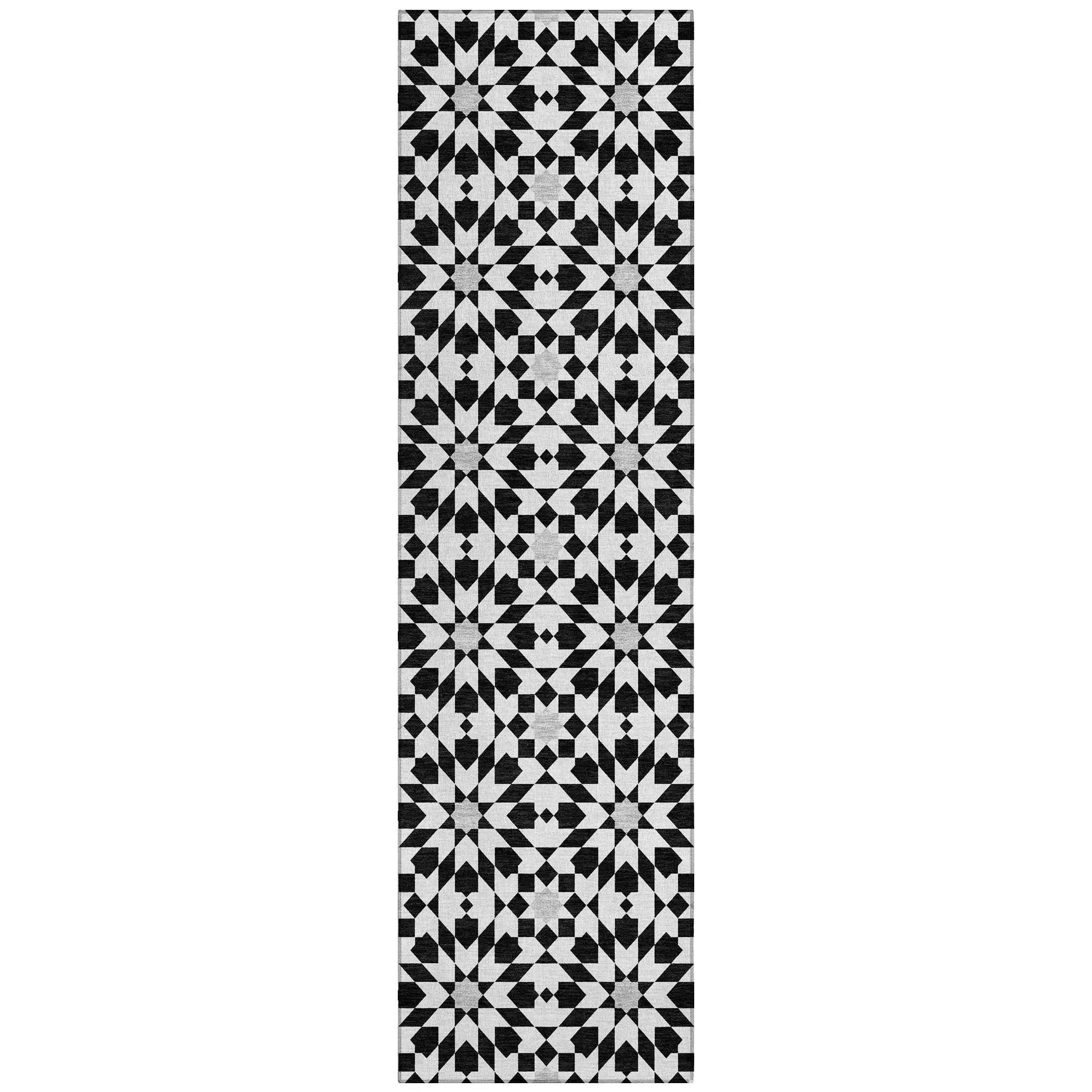 Machine Washable Indoor/ Outdoor Chantille Boho Morrocan Rug