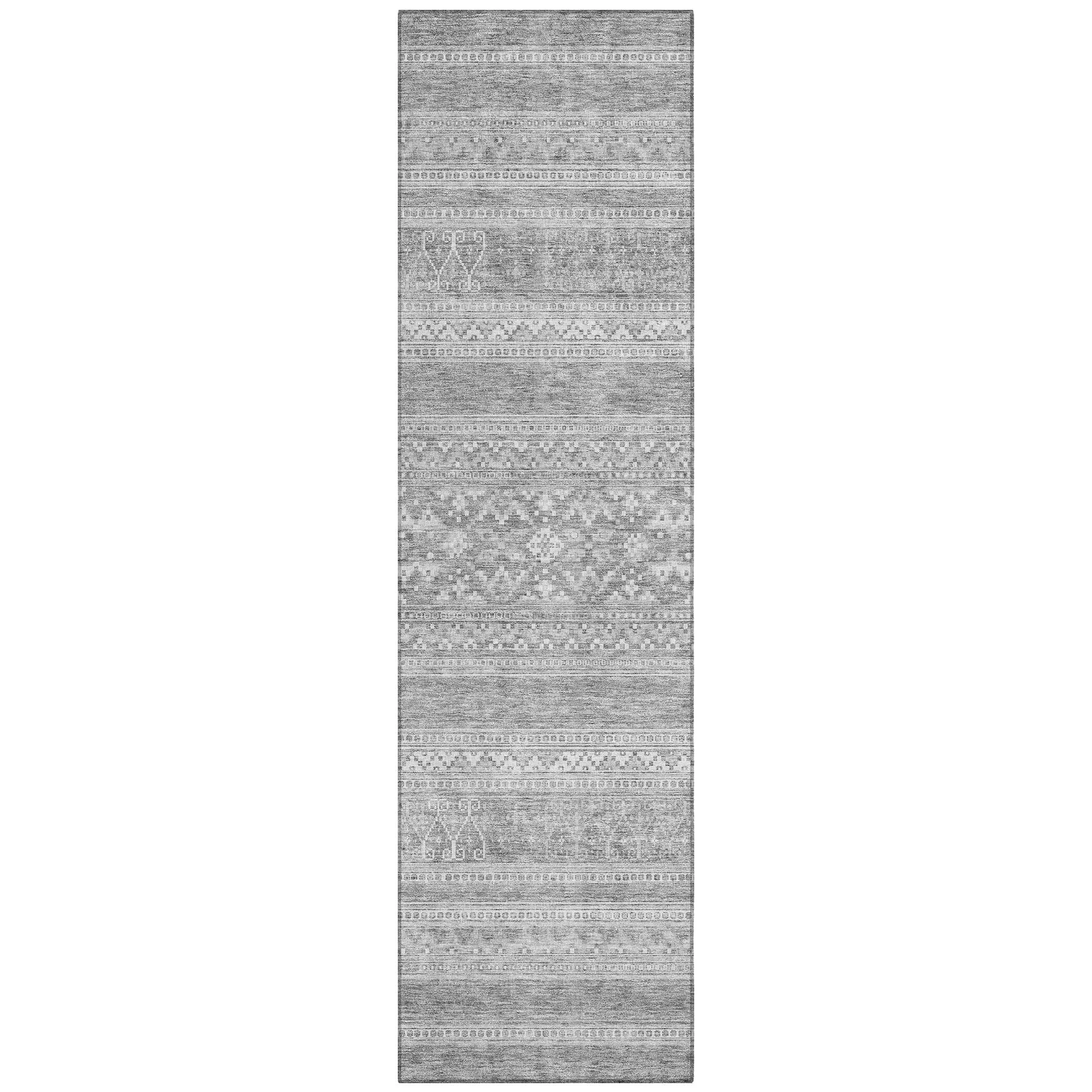 Machine Washable Indoor/ Outdoor Chantille Boho Tribal Rug