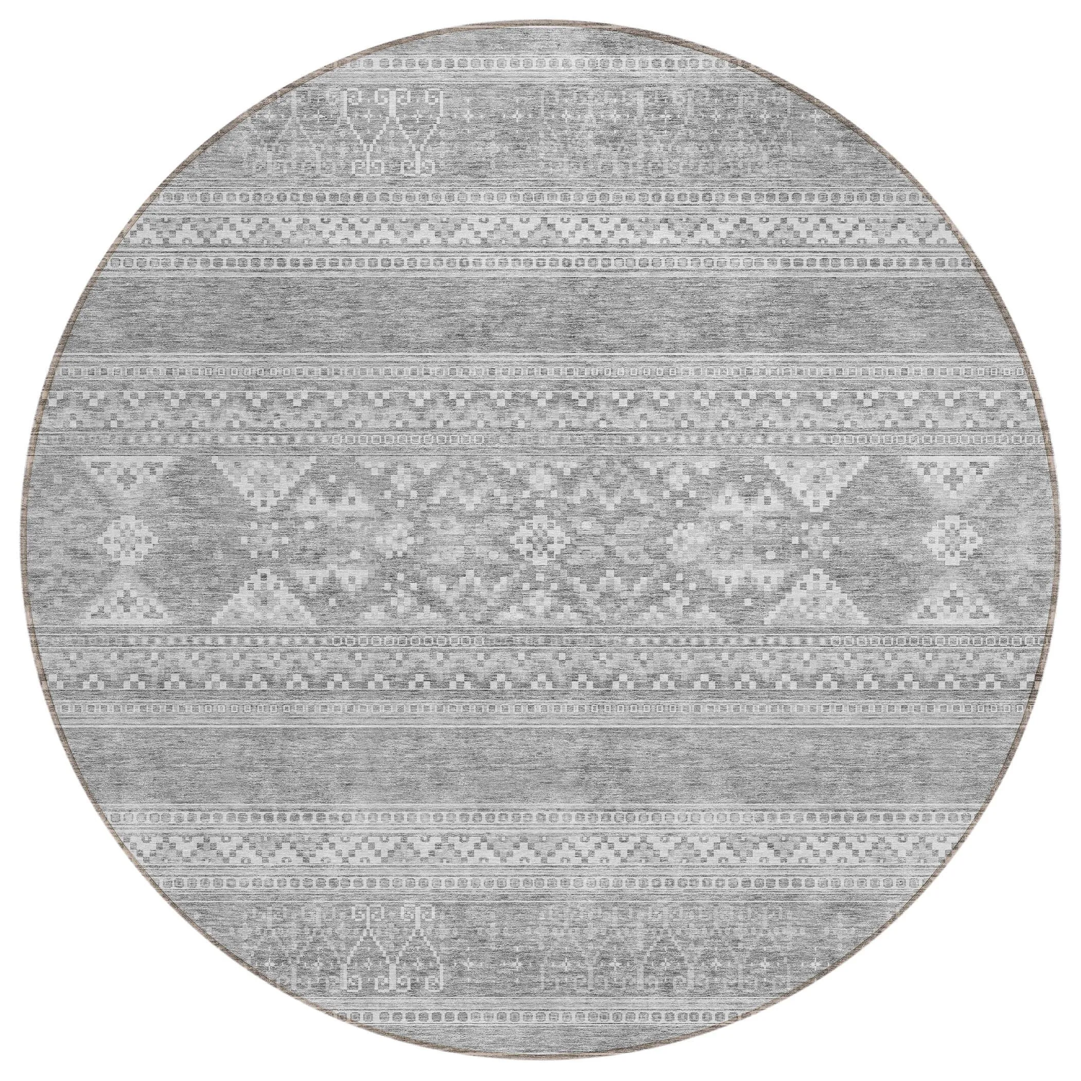 Machine Washable Indoor/ Outdoor Chantille Boho Tribal Rug
