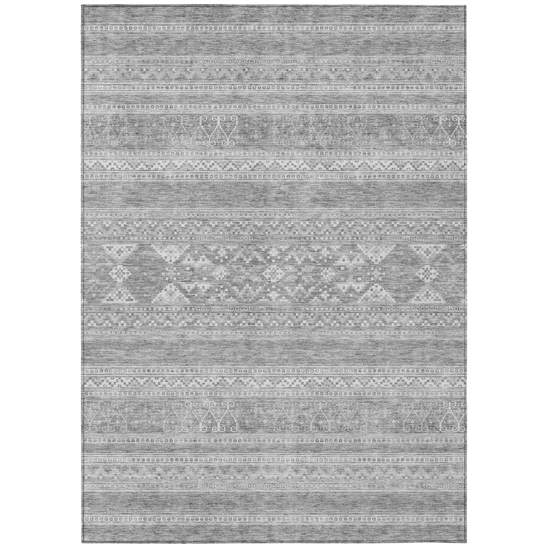 Machine Washable Indoor/ Outdoor Chantille Boho Tribal Rug