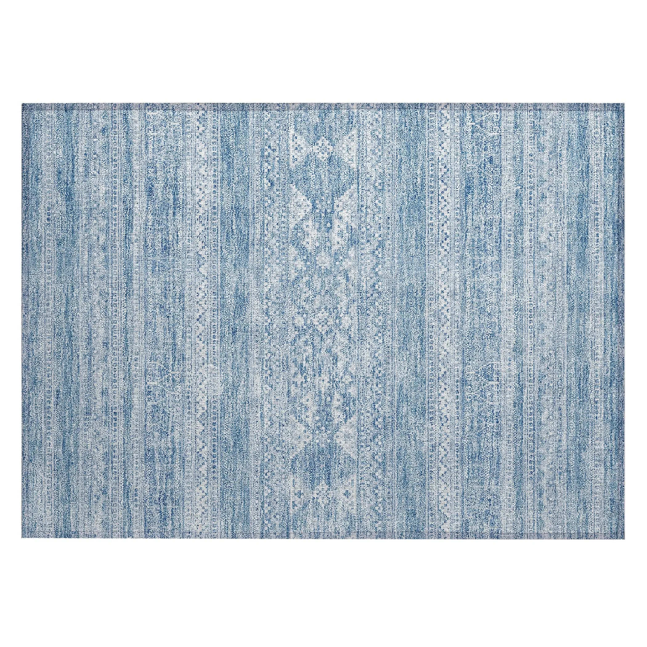 Machine Washable Indoor/ Outdoor Chantille Boho Tribal Rug
