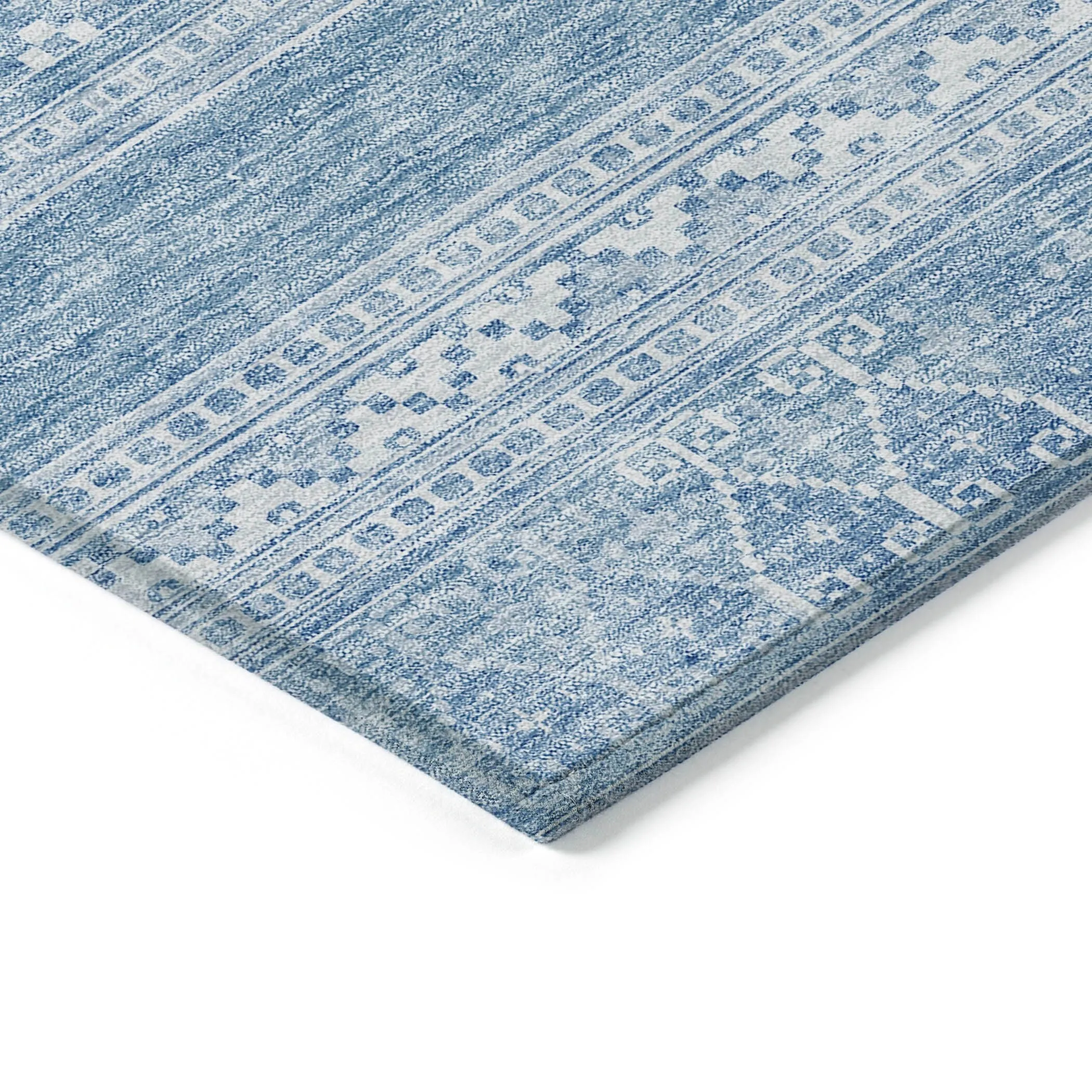 Machine Washable Indoor/ Outdoor Chantille Boho Tribal Rug