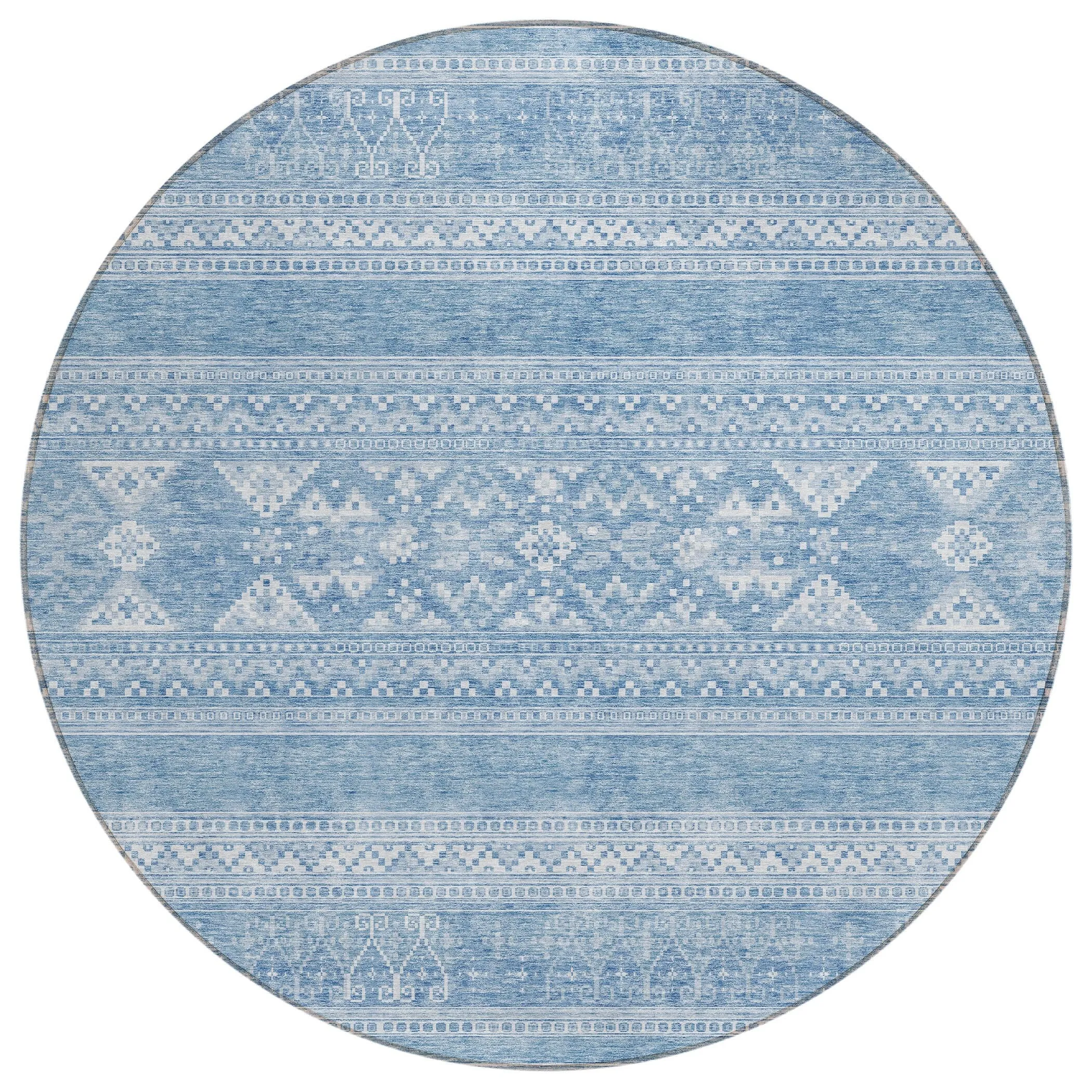 Machine Washable Indoor/ Outdoor Chantille Boho Tribal Rug