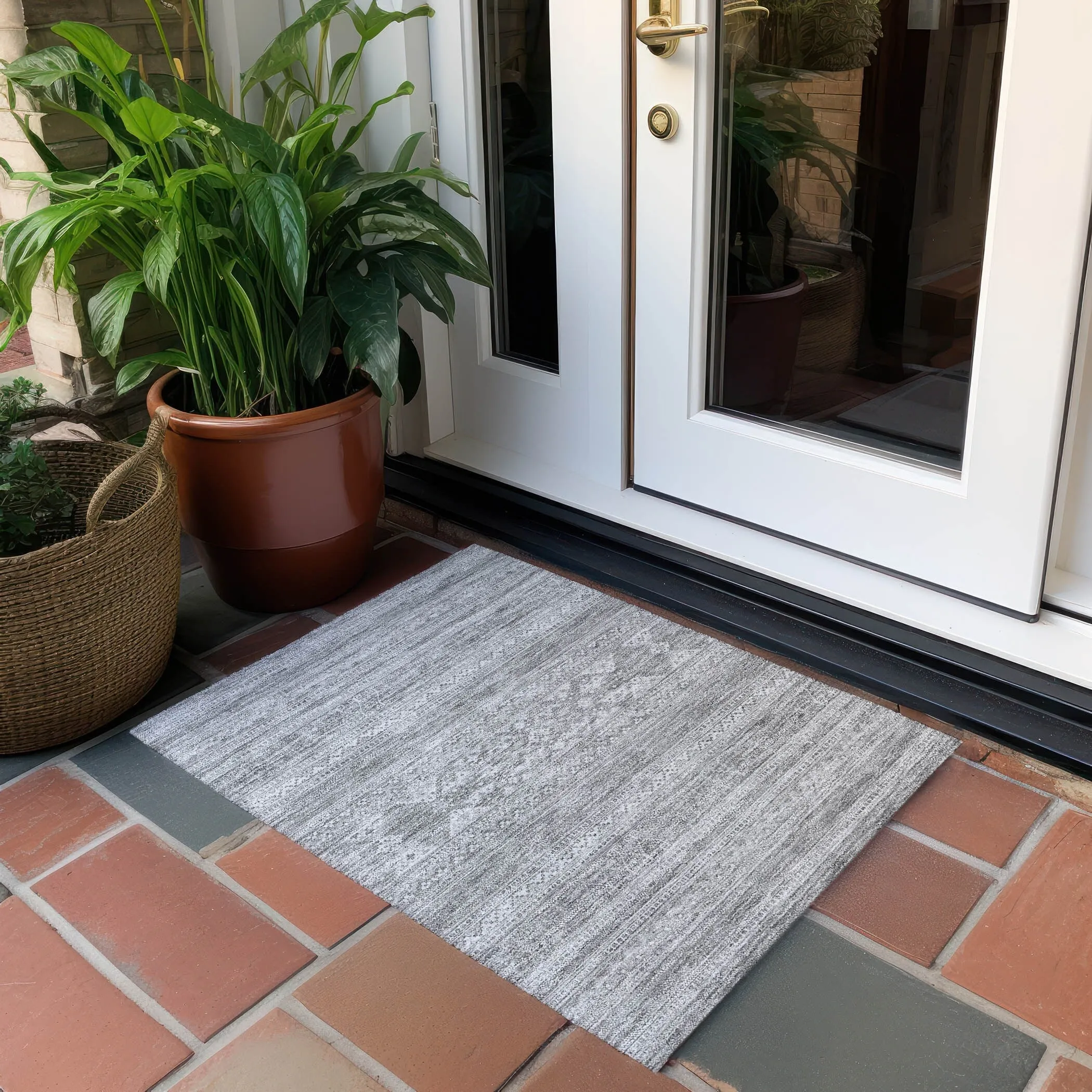 Machine Washable Indoor/ Outdoor Chantille Boho Tribal Rug