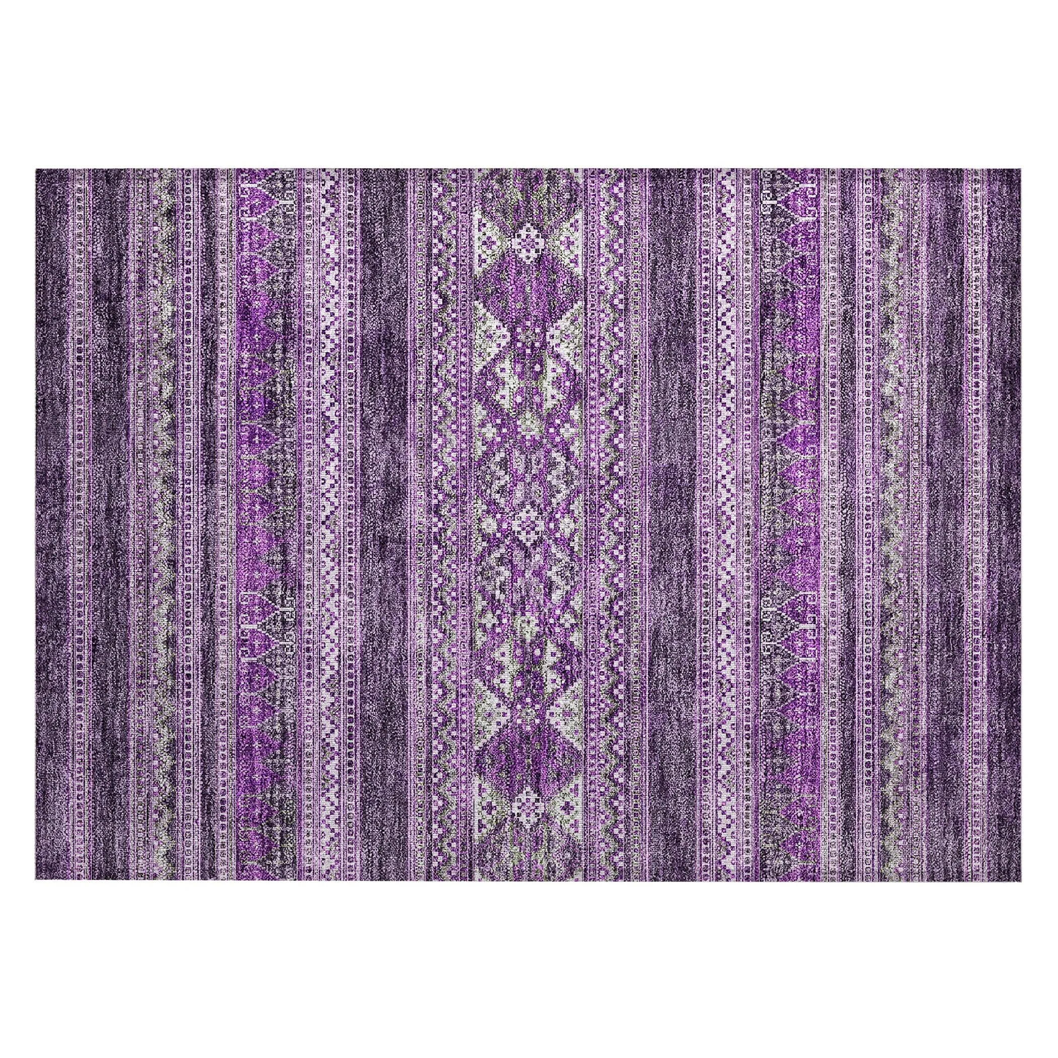 Machine Washable Indoor/ Outdoor Chantille Boho Tribal Rug