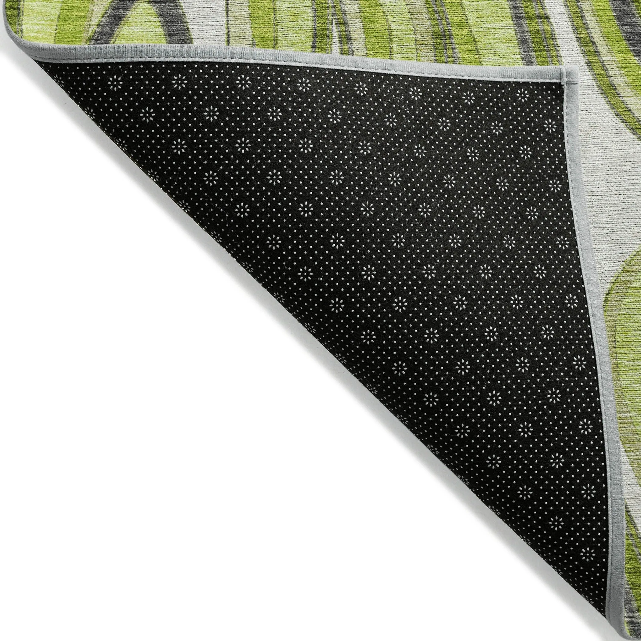 Machine Washable Indoor/ Outdoor Chantille Contemporary Abstract Rug