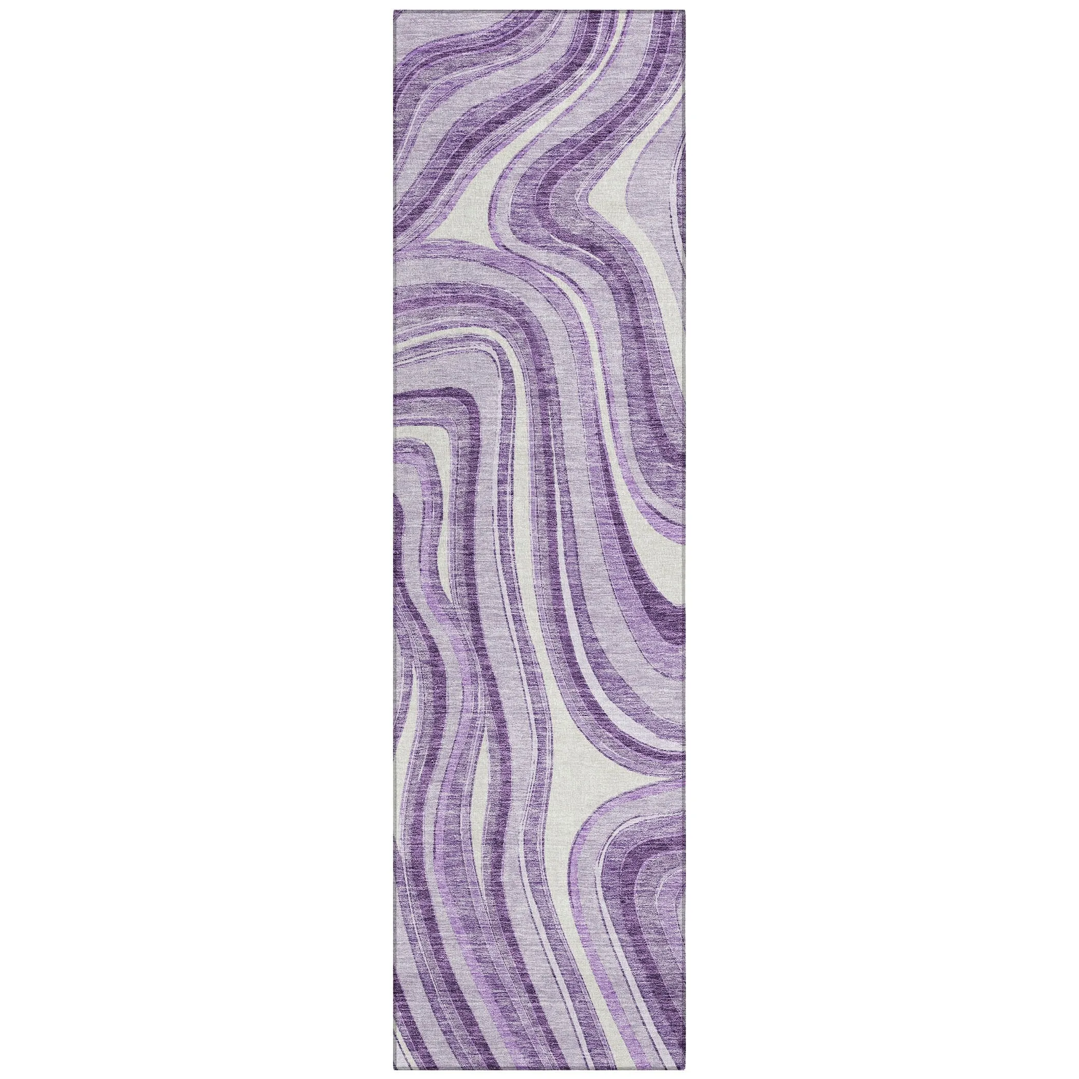 Machine Washable Indoor/ Outdoor Chantille Contemporary Abstract Rug