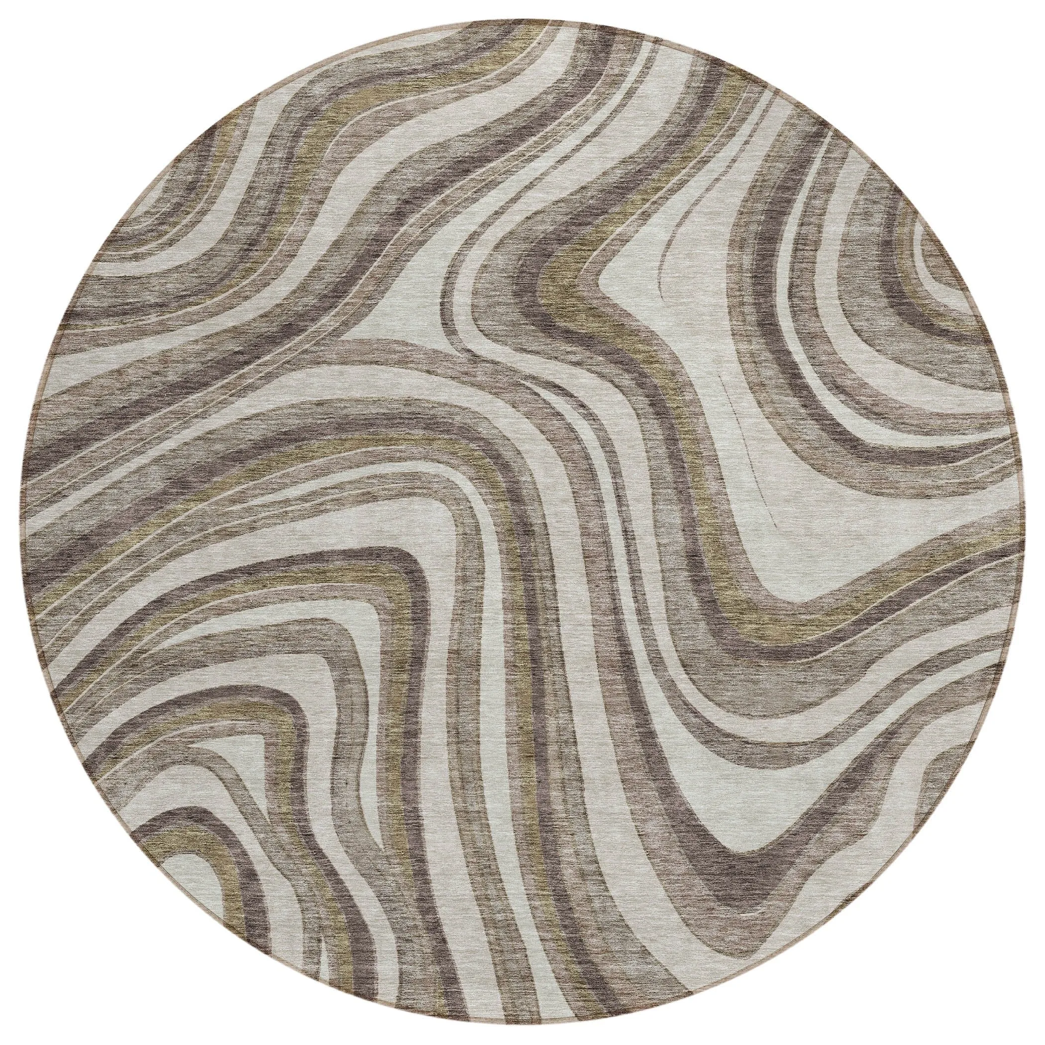Machine Washable Indoor/ Outdoor Chantille Contemporary Abstract Rug